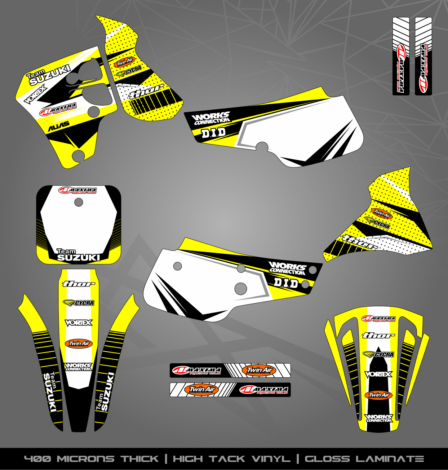 Full Sticker Kit for Suzuki MX bike
