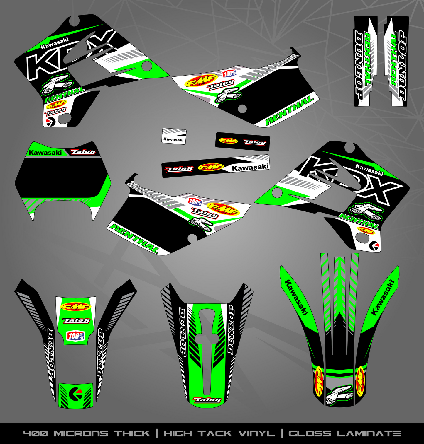 Full Sticker Kit for Kawasaki MX Bikes
