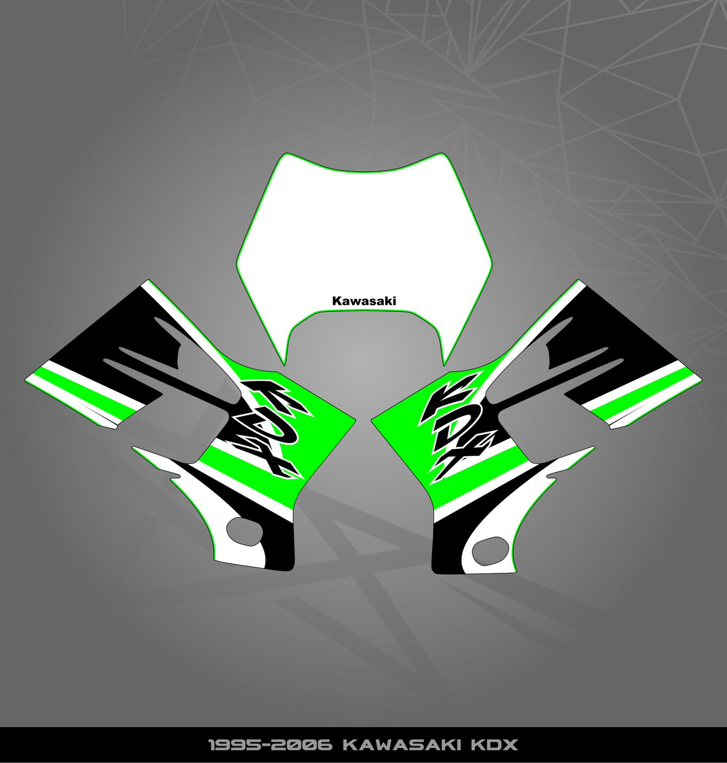 Partial Sticker Kit for Kawasaki KDX 200 (1995-2006)