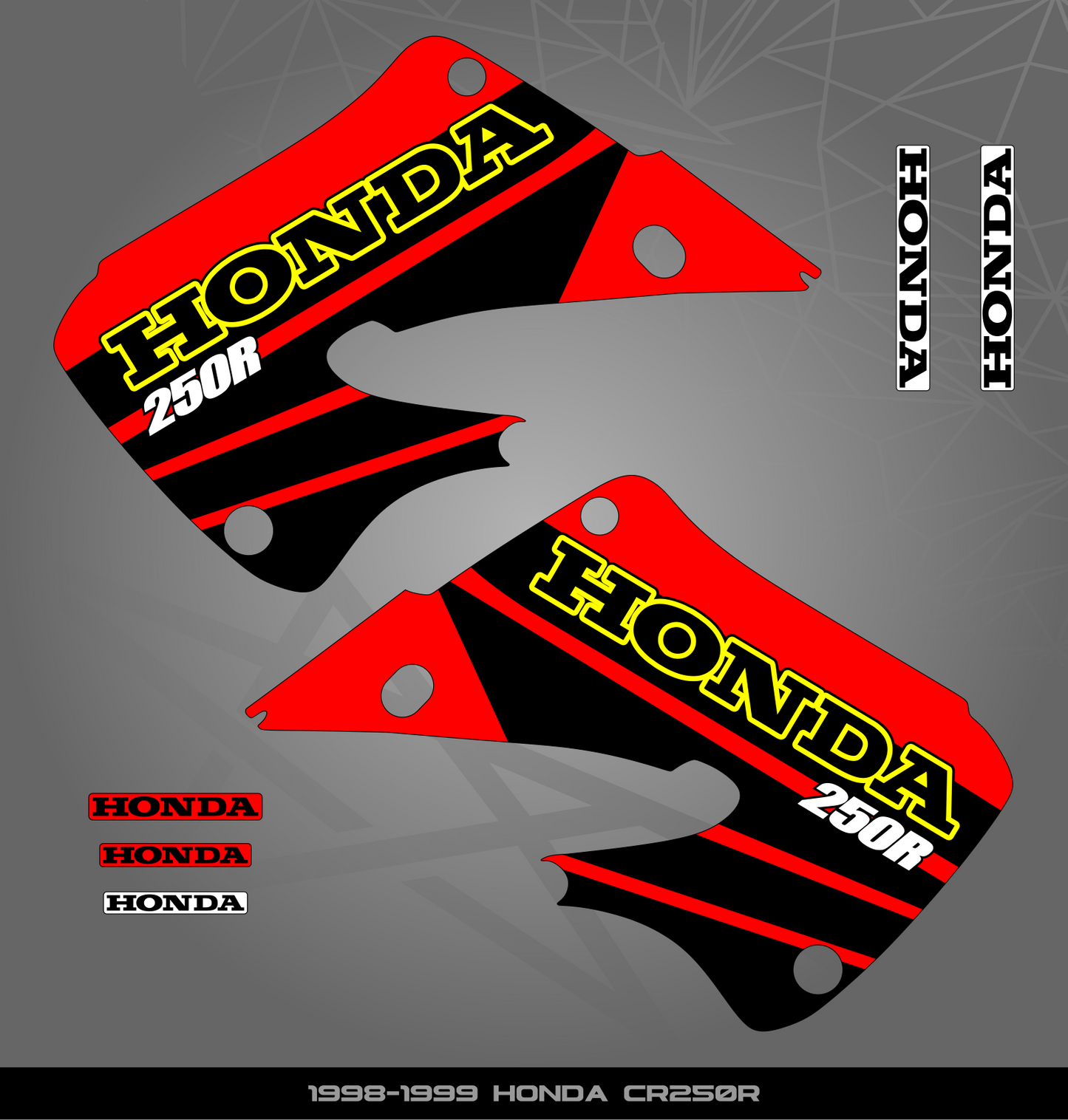 Partial Sticker Kit for Honda CR 125R (1997-1999) | CR 250R (1998-1999)