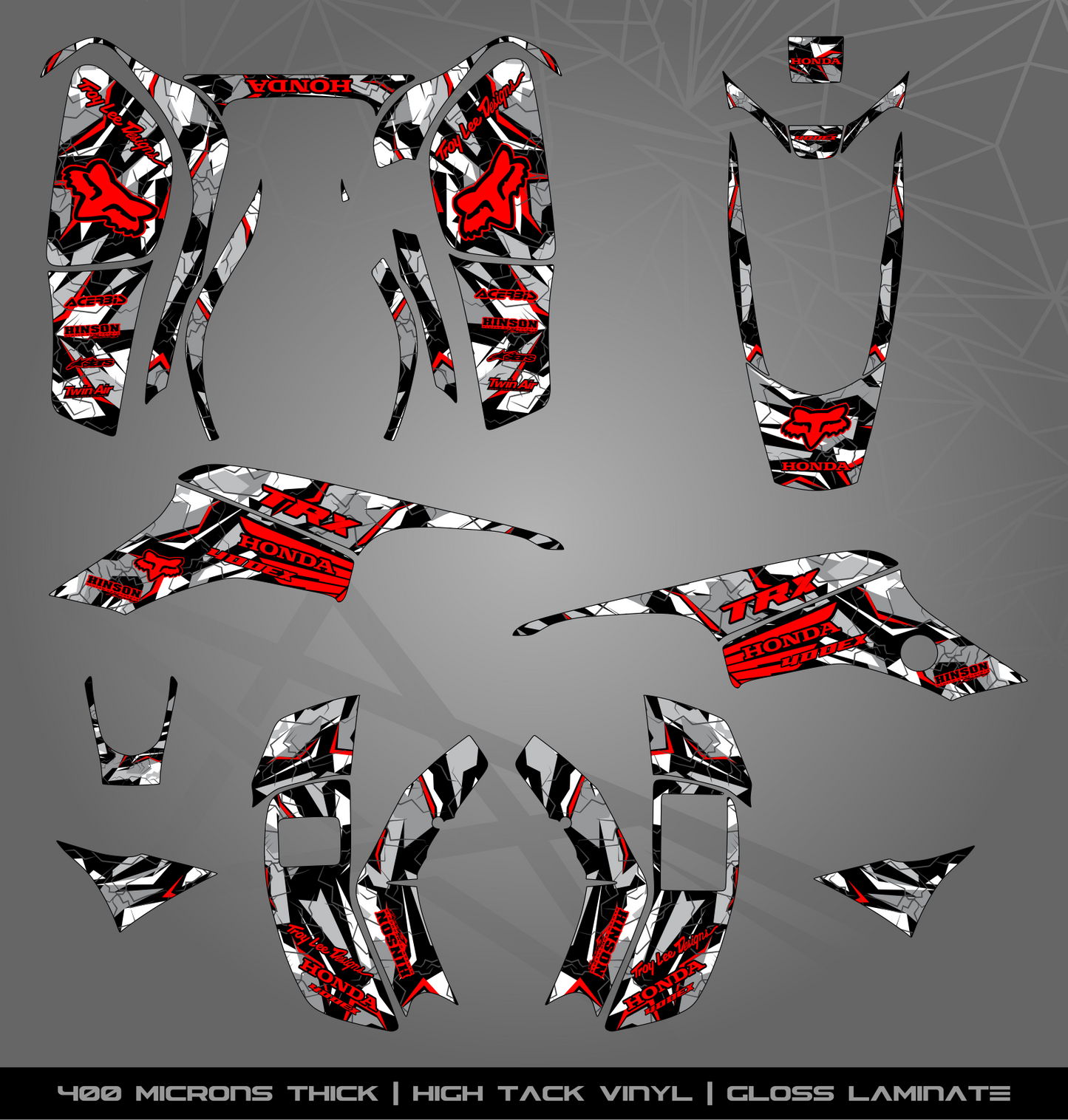 Full Sticker Kit for Honda TRX 400 EX (1999-2004)