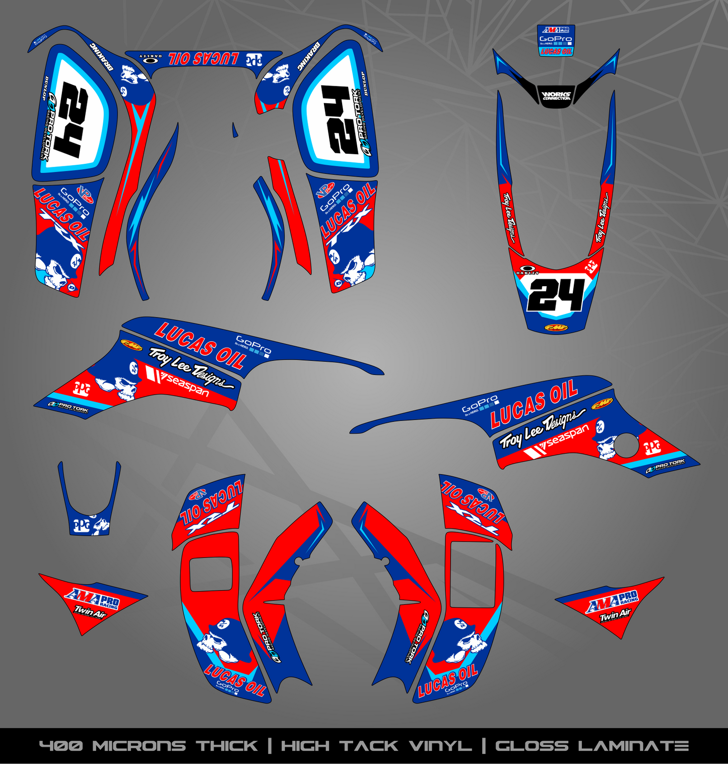 Full Sticker Kit for Honda TRX 400 EX (1999-2004)