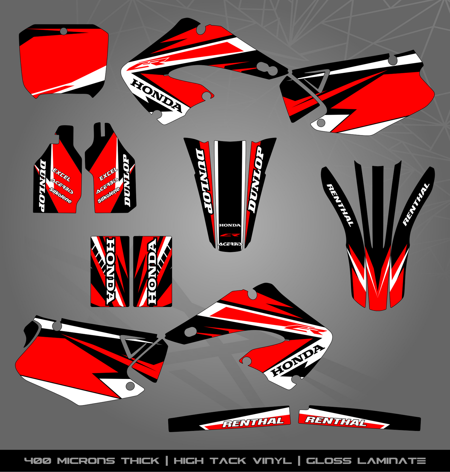 Full Sticker Kit for Honda MX bike