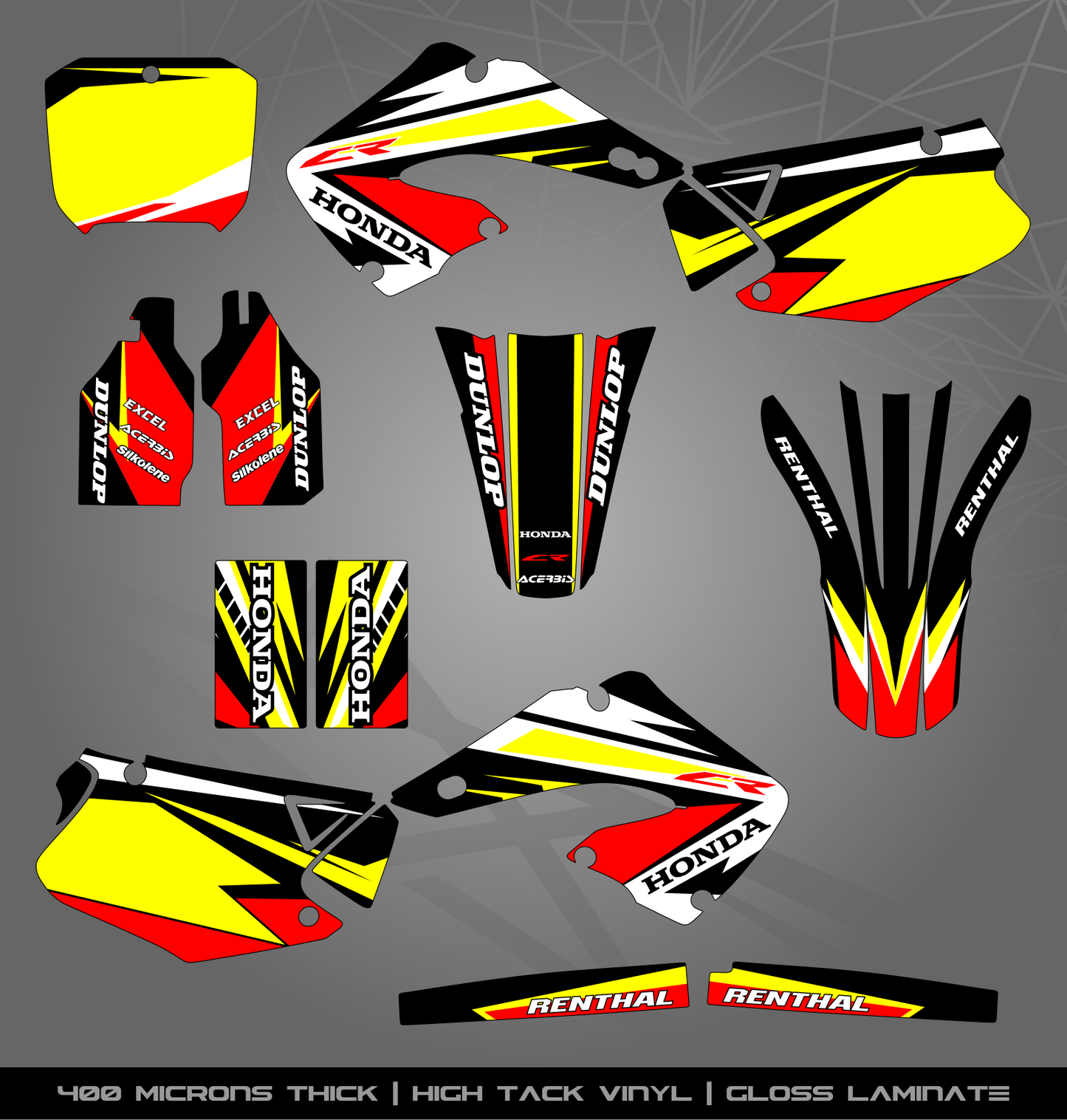 Full Sticker Kit for Honda MX bike