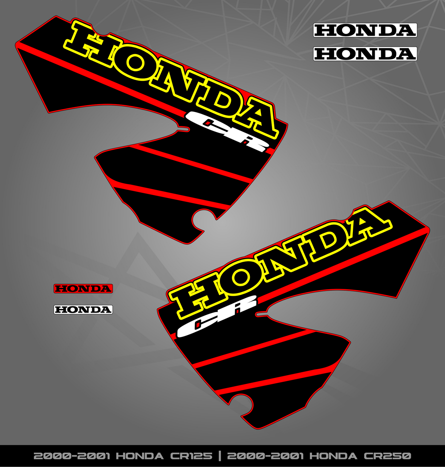 Partial Sticker Kit for Honda CR 125 | 250 (2000-2001)