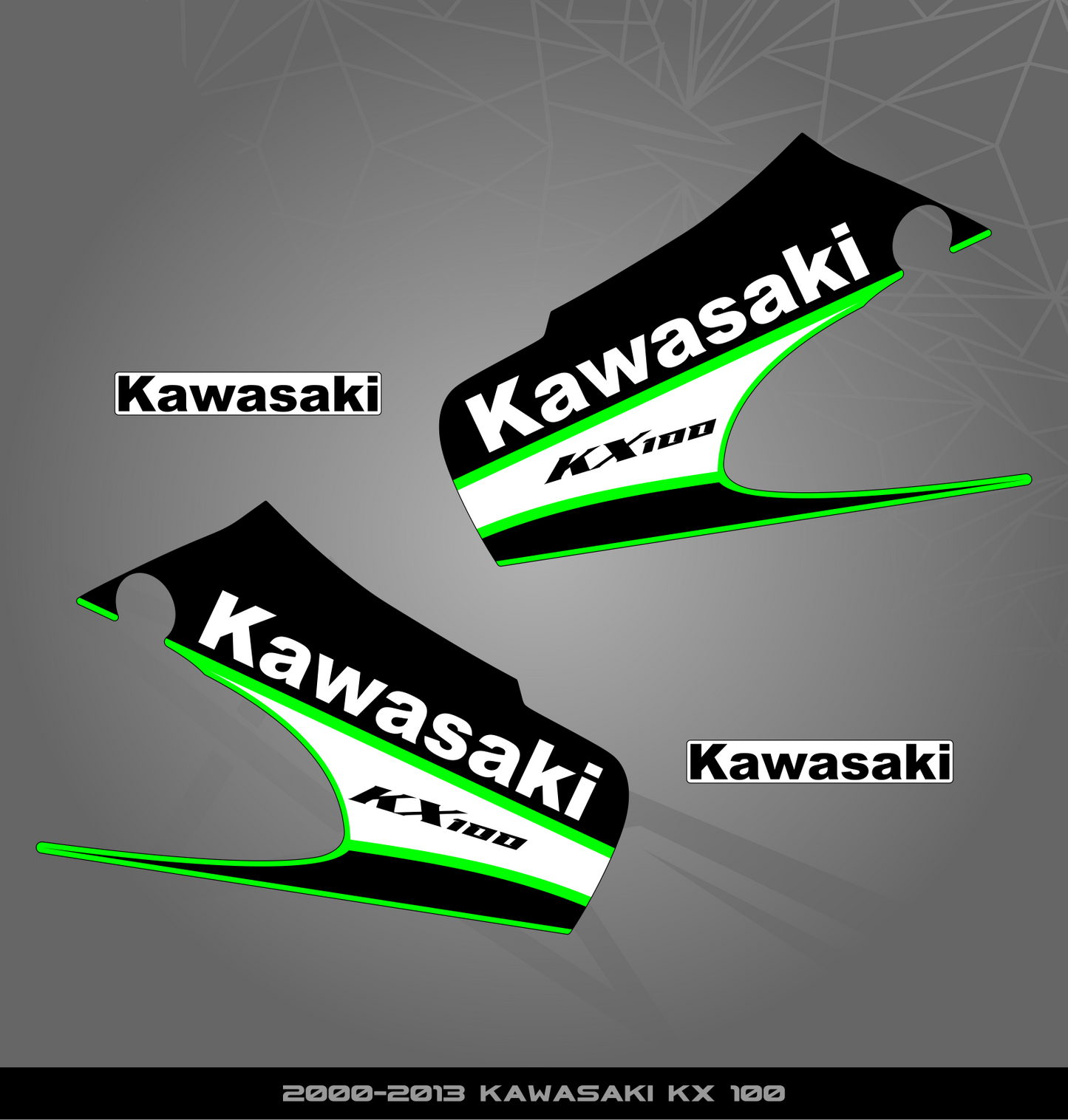 Partial Sticker Kit for Kawasaki KX 85 | 100 (2000-2013)