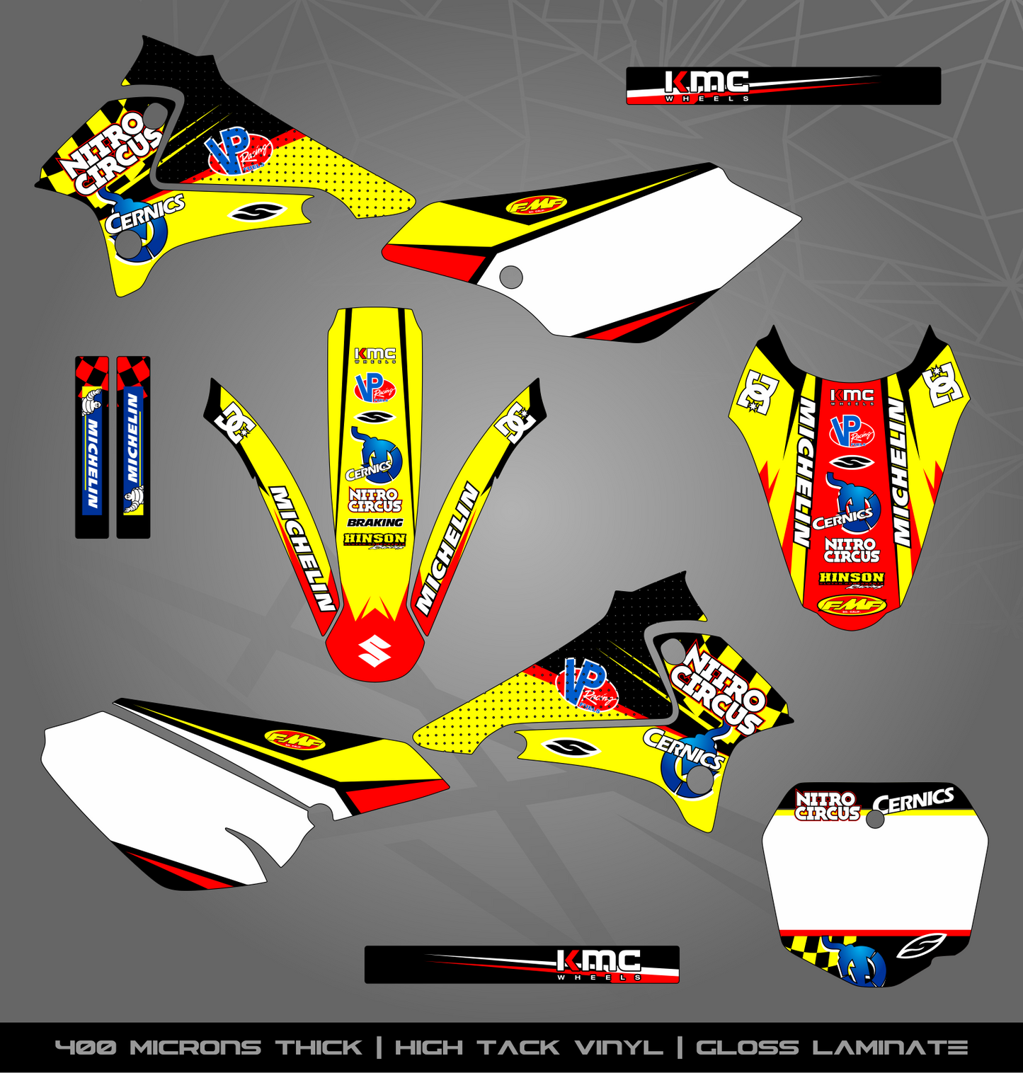 Full Sticker Kit for Suzuki DRZ 125 (2001-2007)