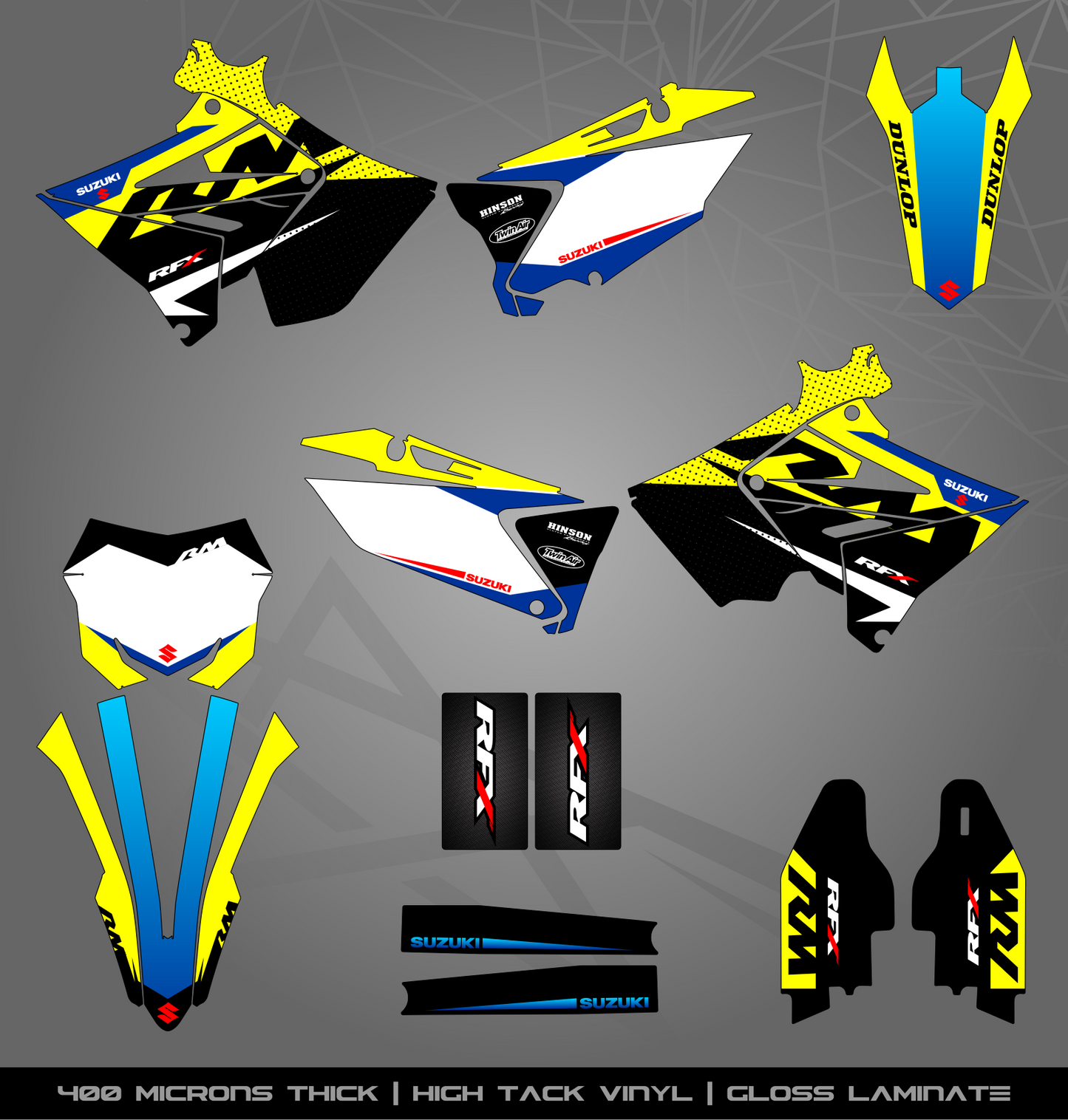 Full Sticker Kit for Suzuki MX bike