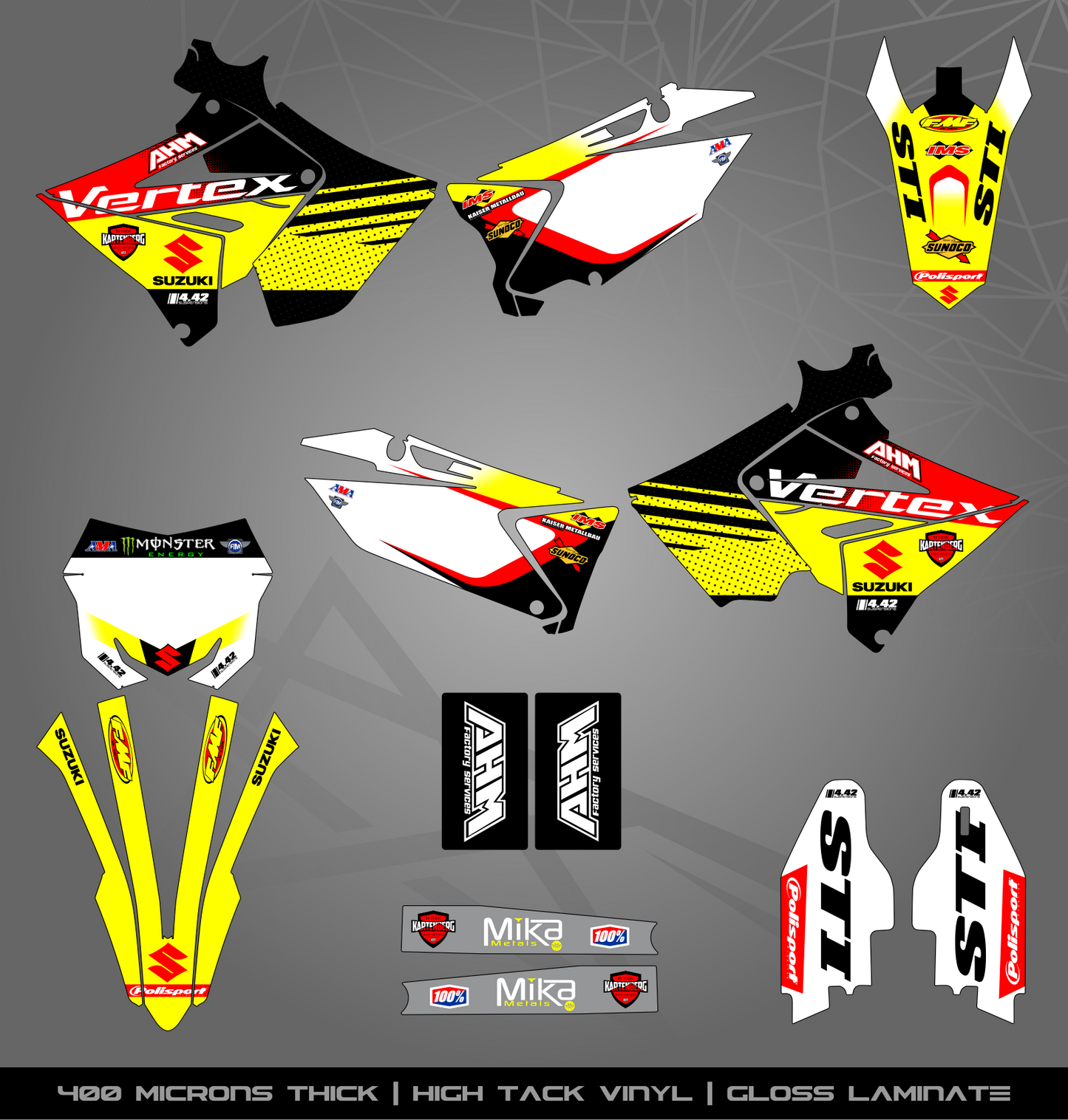 Full Sticker Kit for Suzuki MX bike