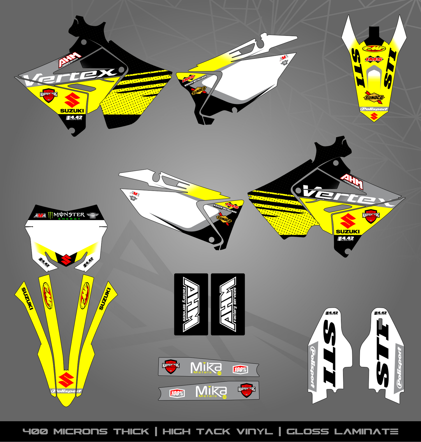 Full Sticker Kit for Suzuki MX bike