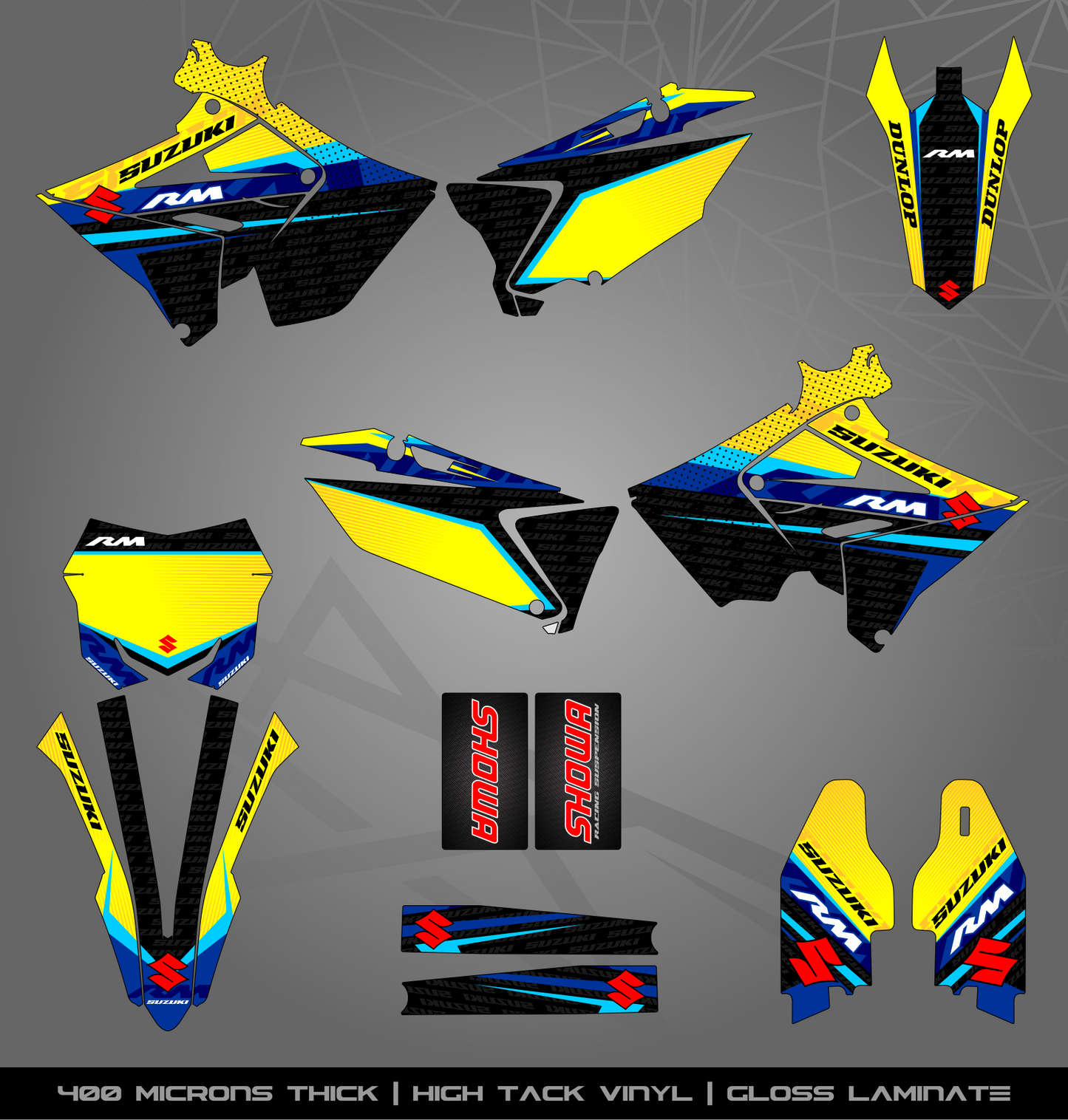 Full Sticker Kit for Suzuki MX bike