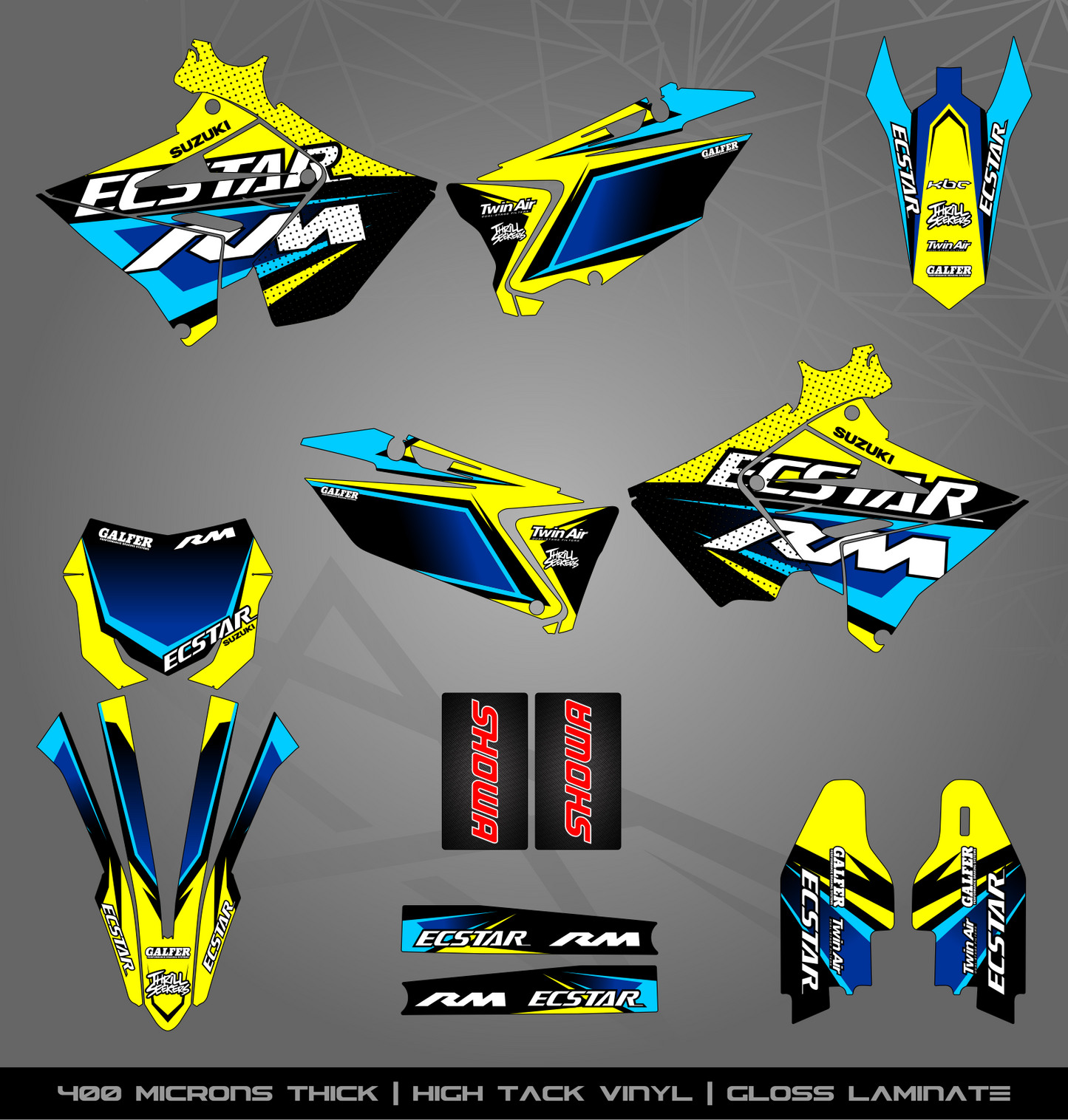 Full Sticker Kit for Suzuki MX bike