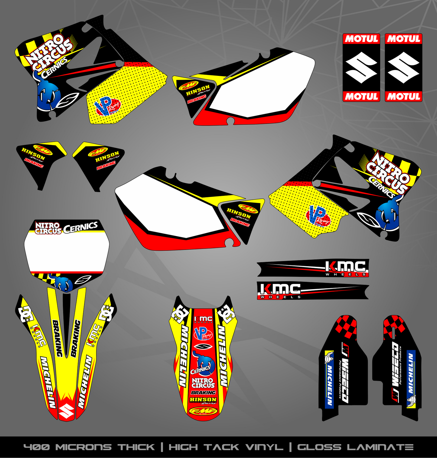 Full Sticker Kit for Suzuki MX bike