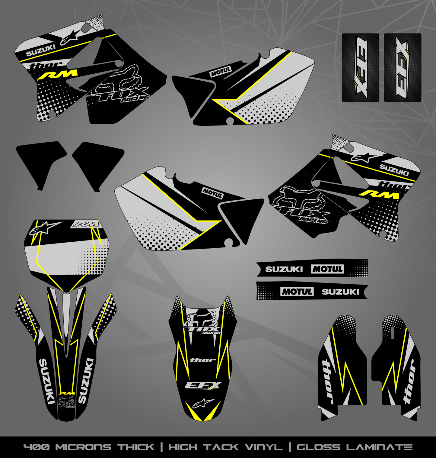 Full Sticker Kit for Suzuki MX bike