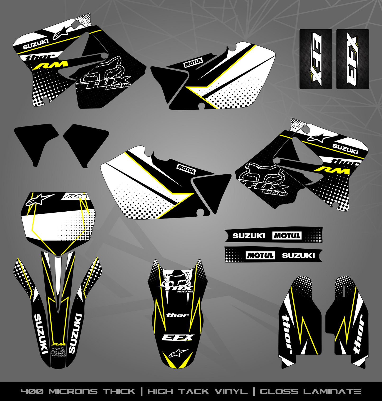 Full Sticker Kit for Suzuki MX bike