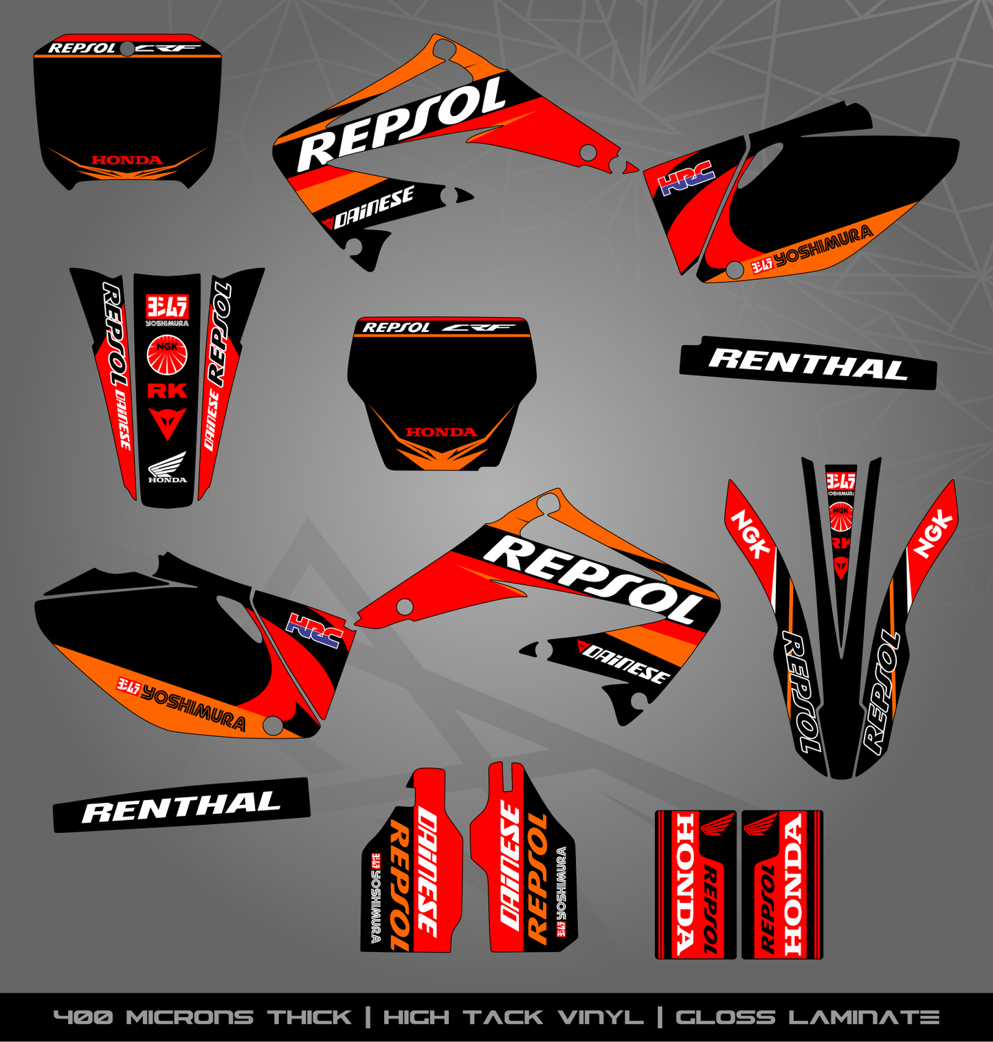 Full Sticker Kit for Honda MX bike
