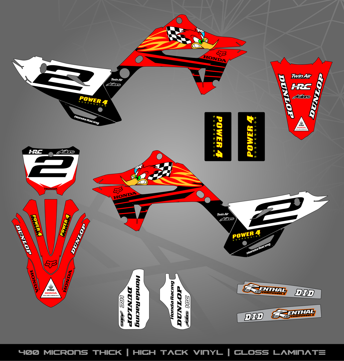 Full Sticker Kit for Honda MX bike