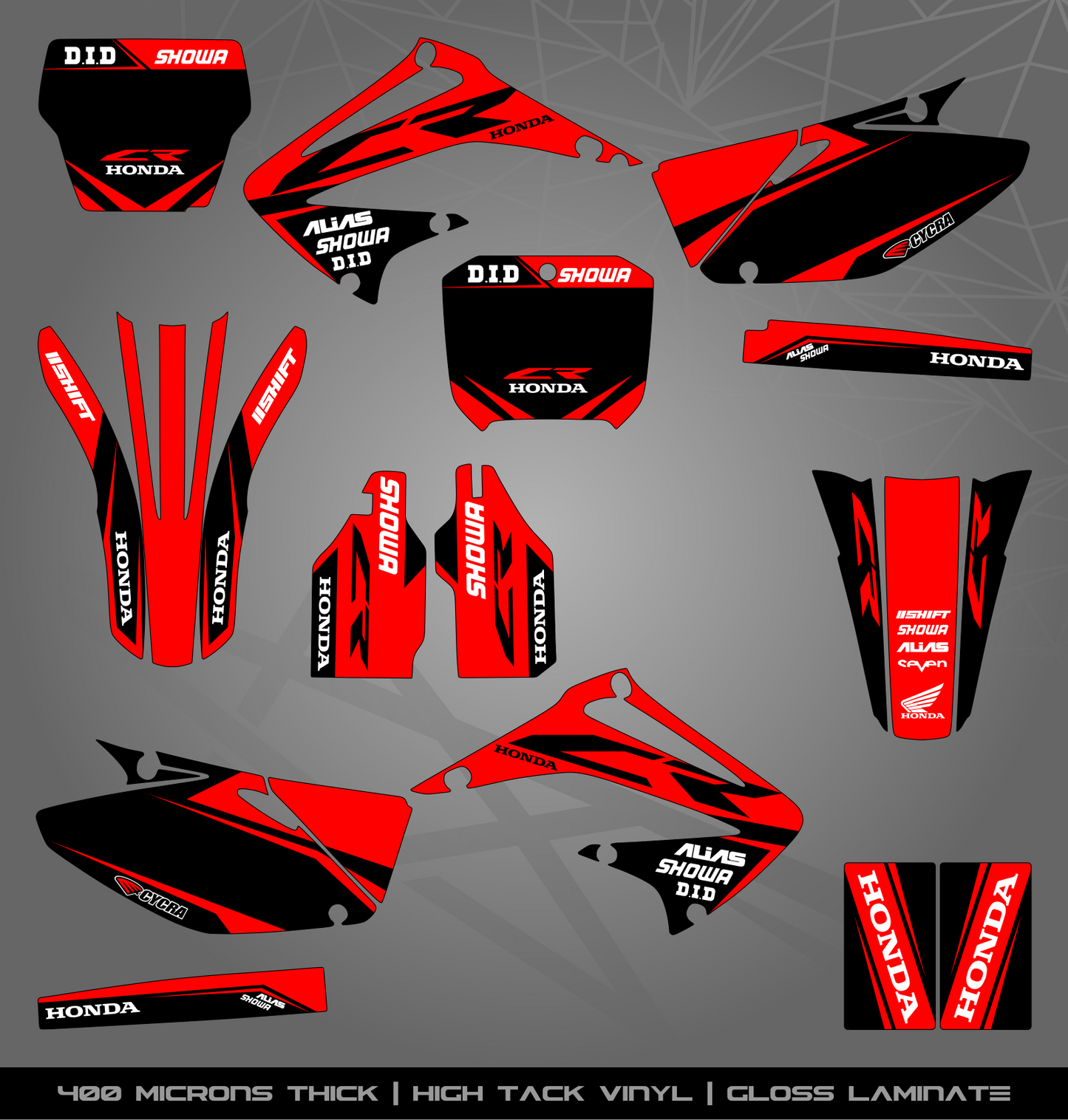 Full Sticker Kit for Honda MX bike