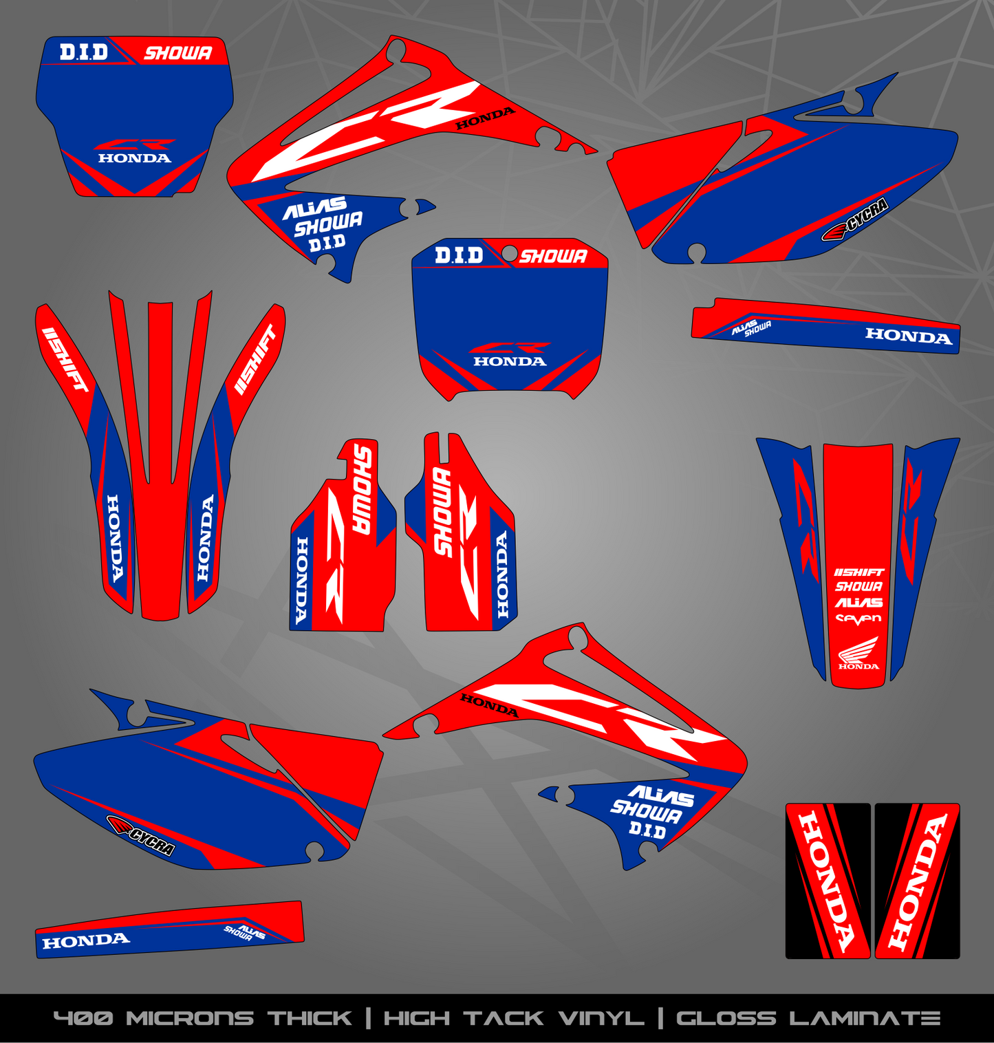 Full Sticker Kit for Honda MX bike