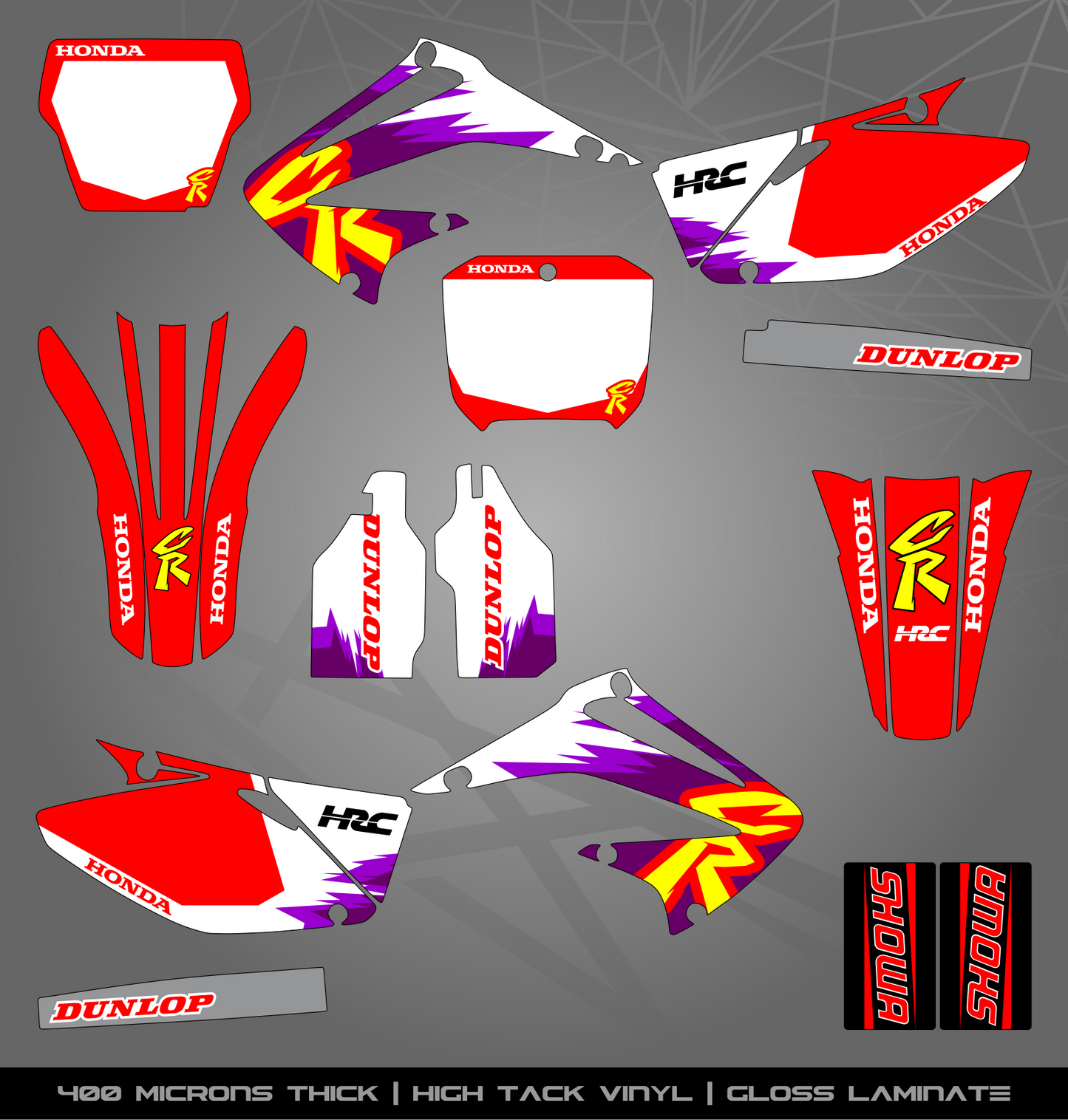 Full Sticker Kit for Honda MX bike