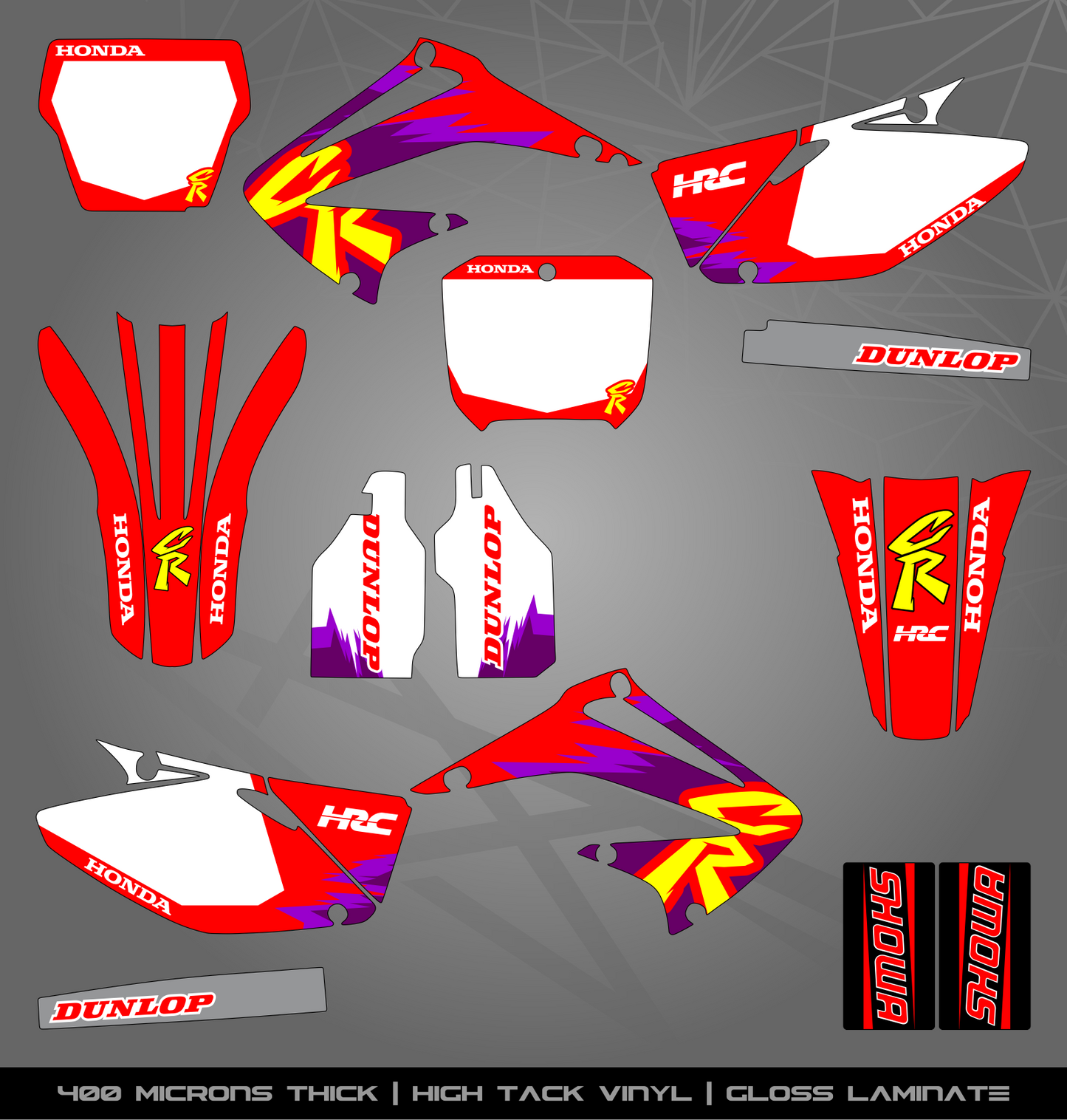 Full Sticker Kit for Honda MX bike