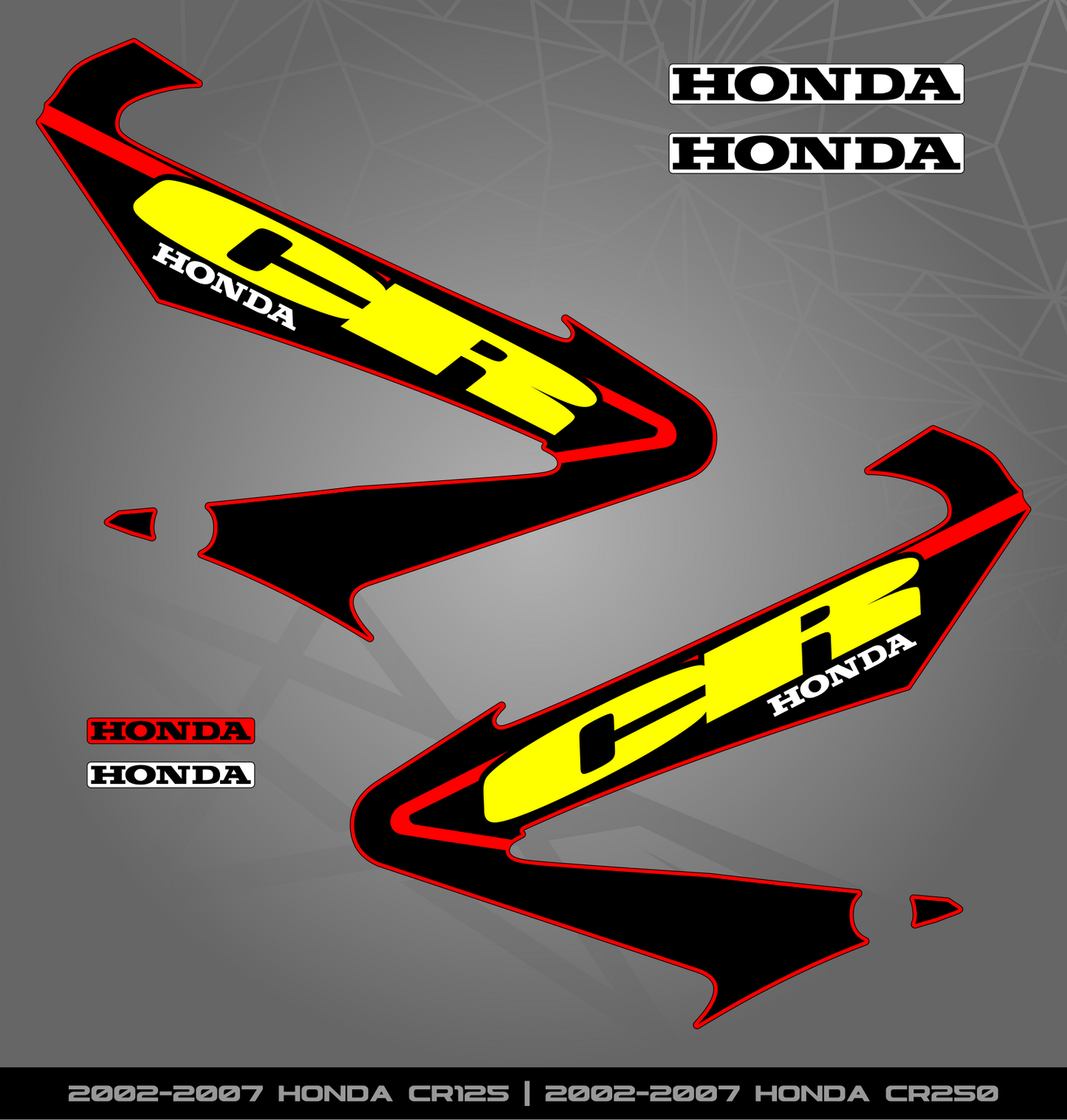 Partial Sticker Kit for Honda CR 125 | 250 (2002-2007)