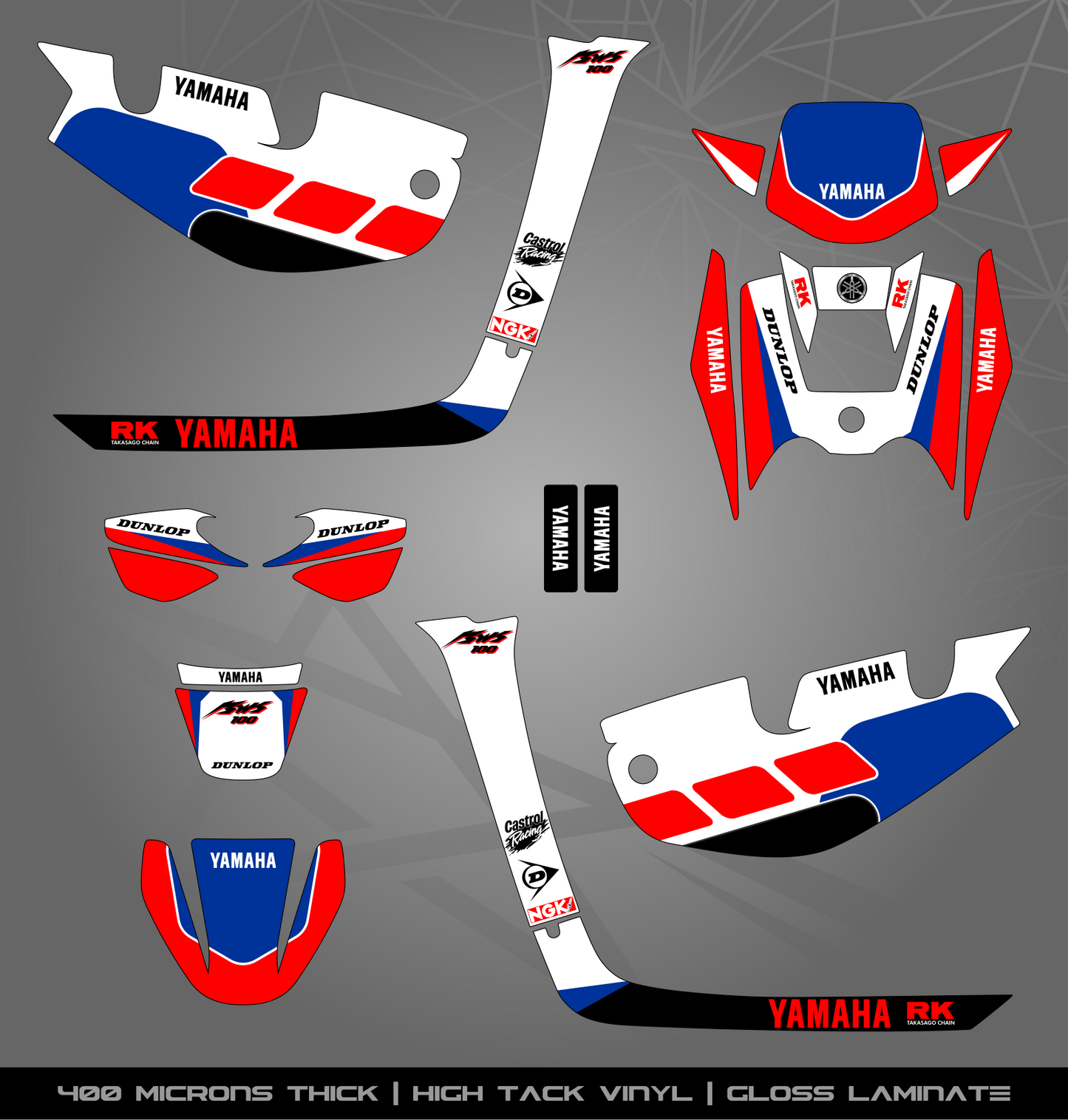 Full Sticker Kit for Yamaha BWS 100 2T (2002-2011)