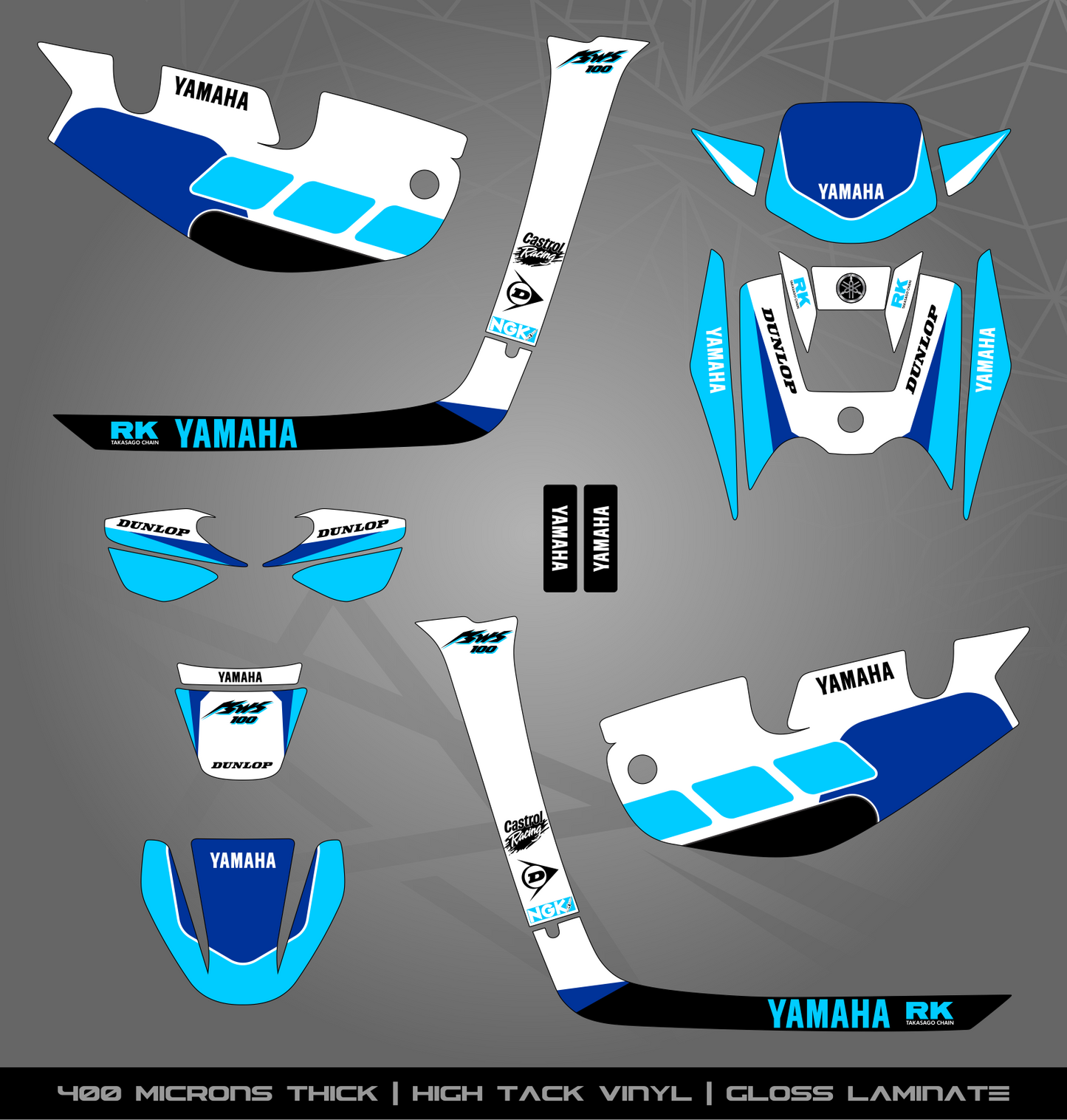 Full Sticker Kit for Yamaha BWS 100 2T (2002-2011)