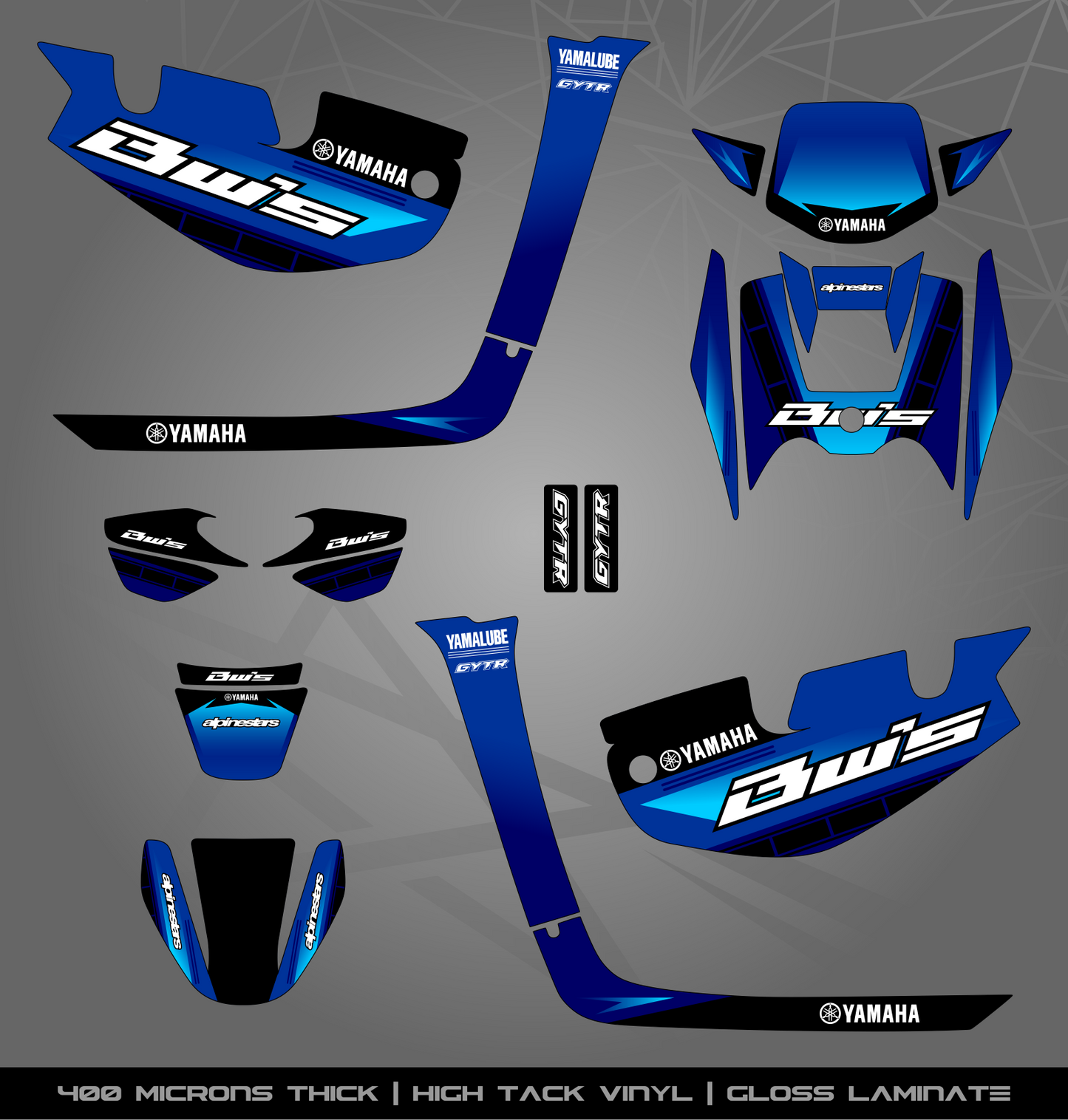 Full Sticker Kit for Yamaha BWS 100 2T (2002-2011)