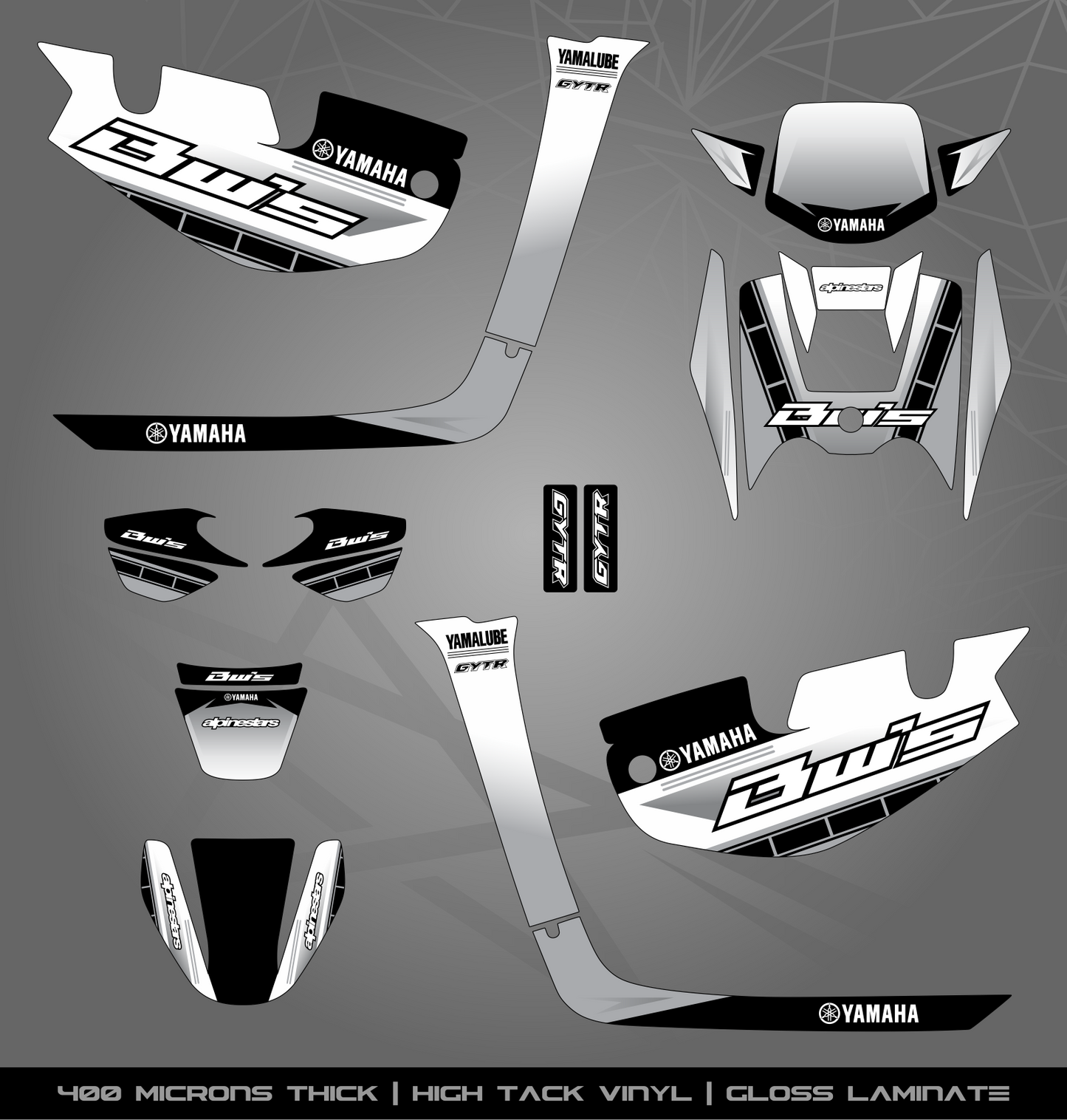 Full Sticker Kit for Yamaha BWS 100 2T (2002-2011)