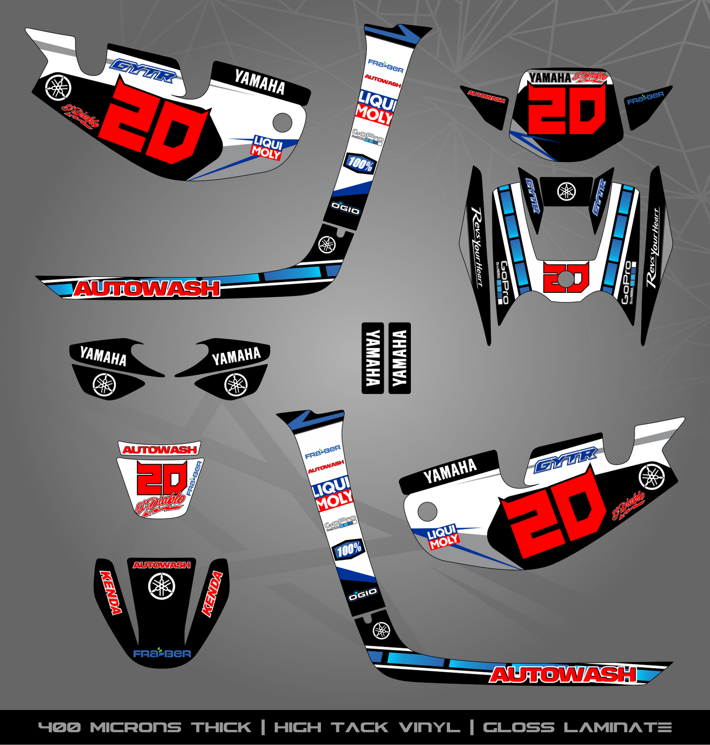 Full Sticker Kit for Yamaha BWS 100 2T (2002-2011)