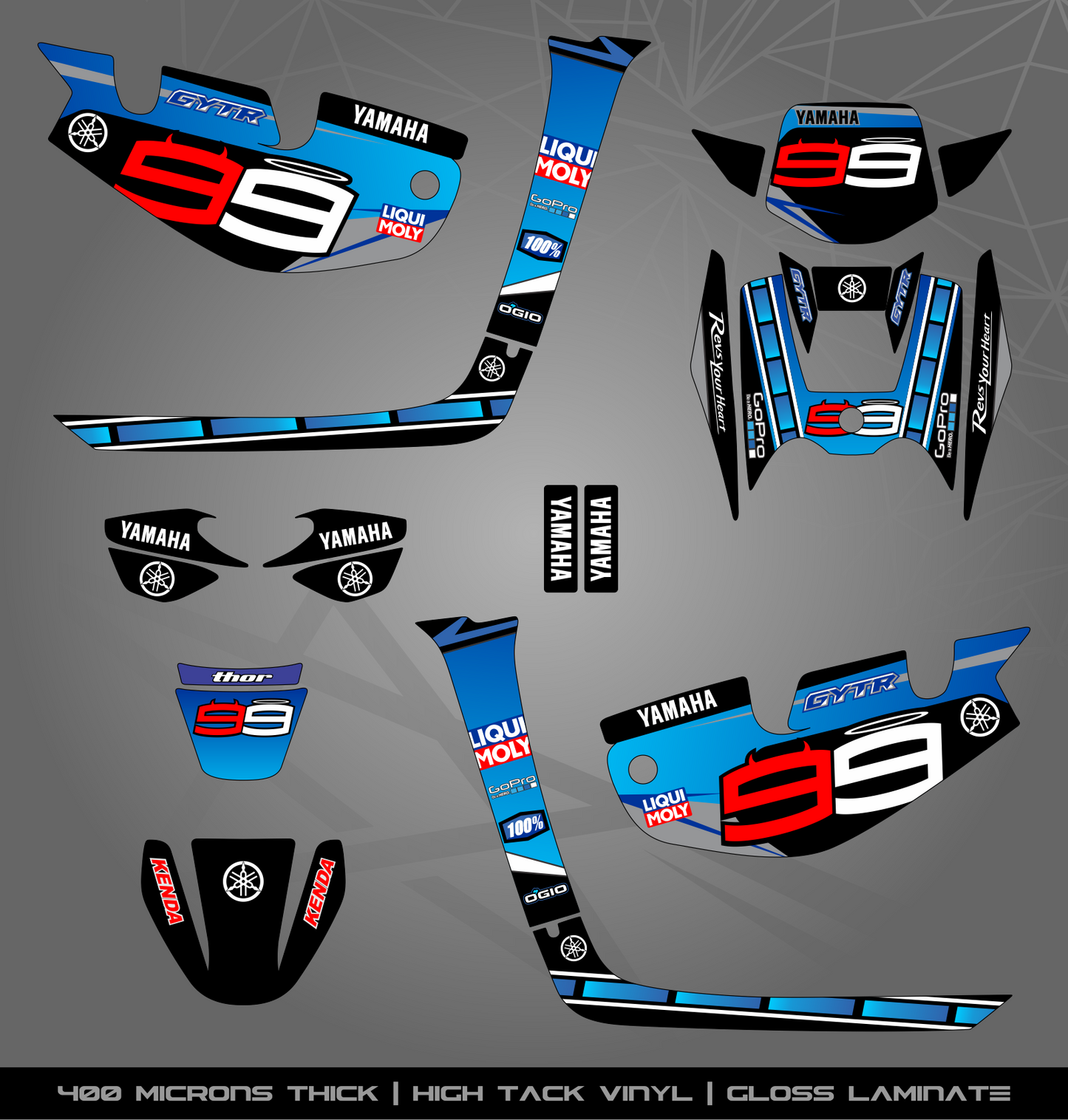 Full Sticker Kit for Yamaha BWS 100 2T (2002-2011)