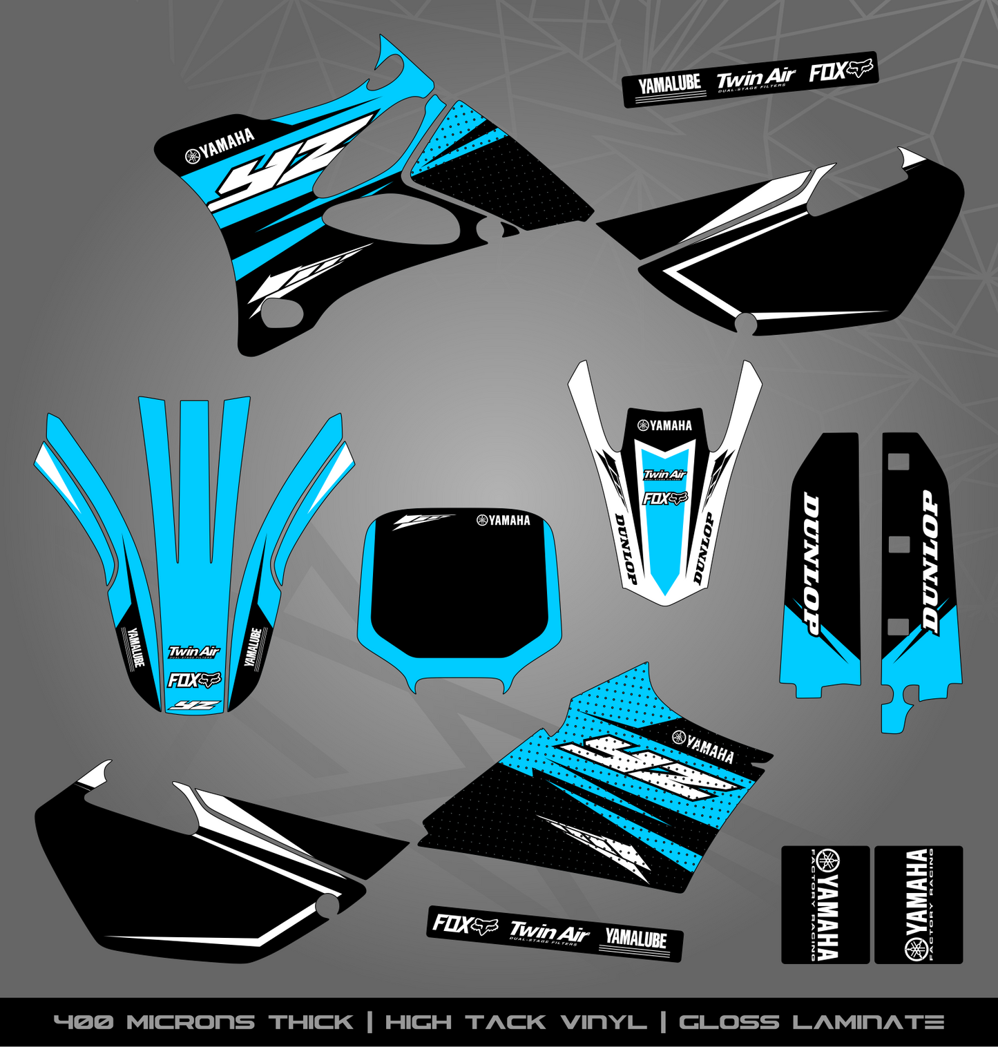 Full Sticker Kit for Yamaha MX bike