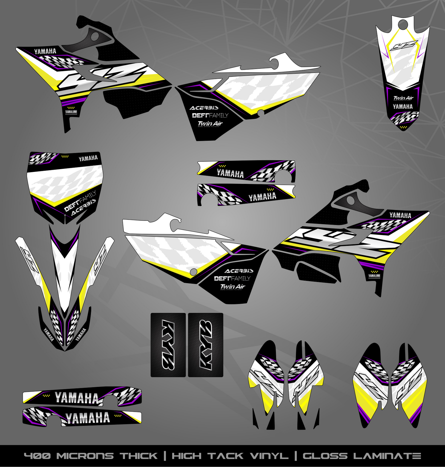 Full Sticker Kit for Yamaha MX bike