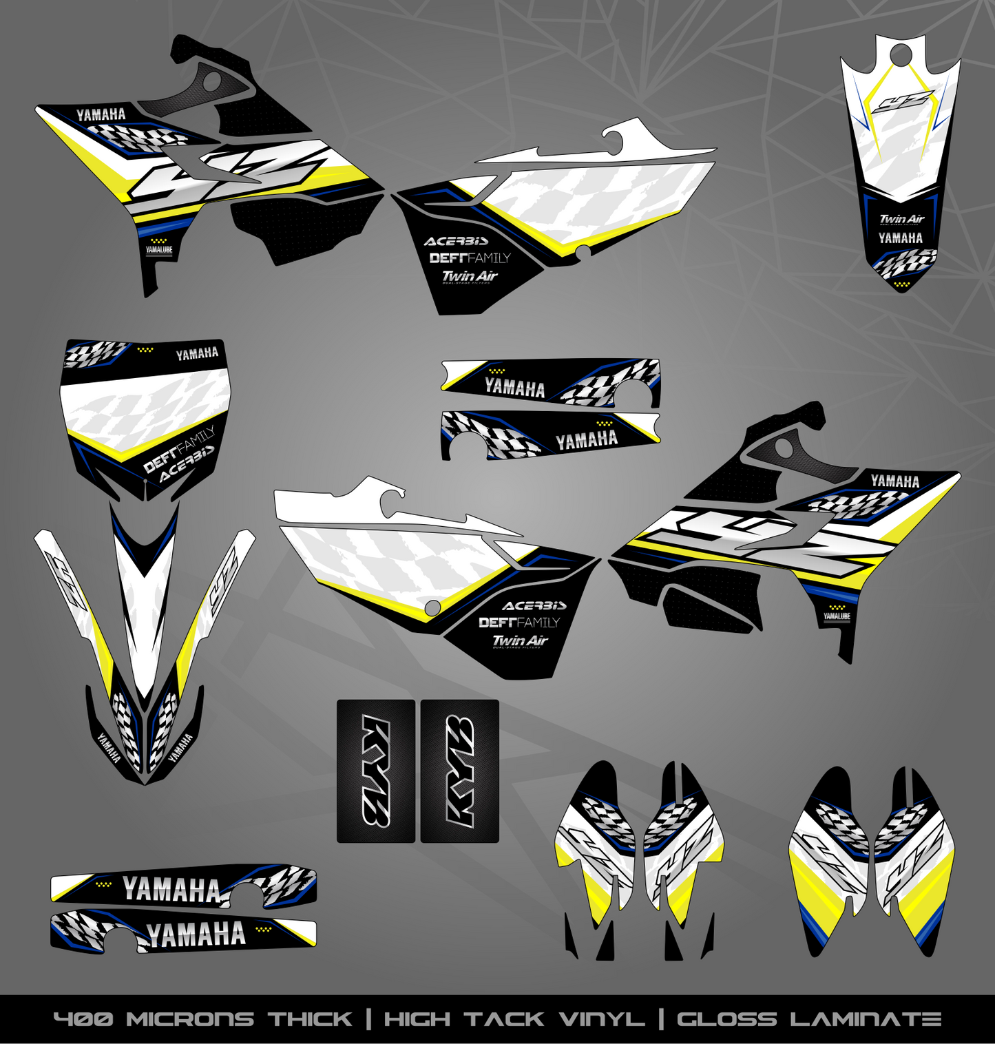 Full Sticker Kit for Yamaha MX bike