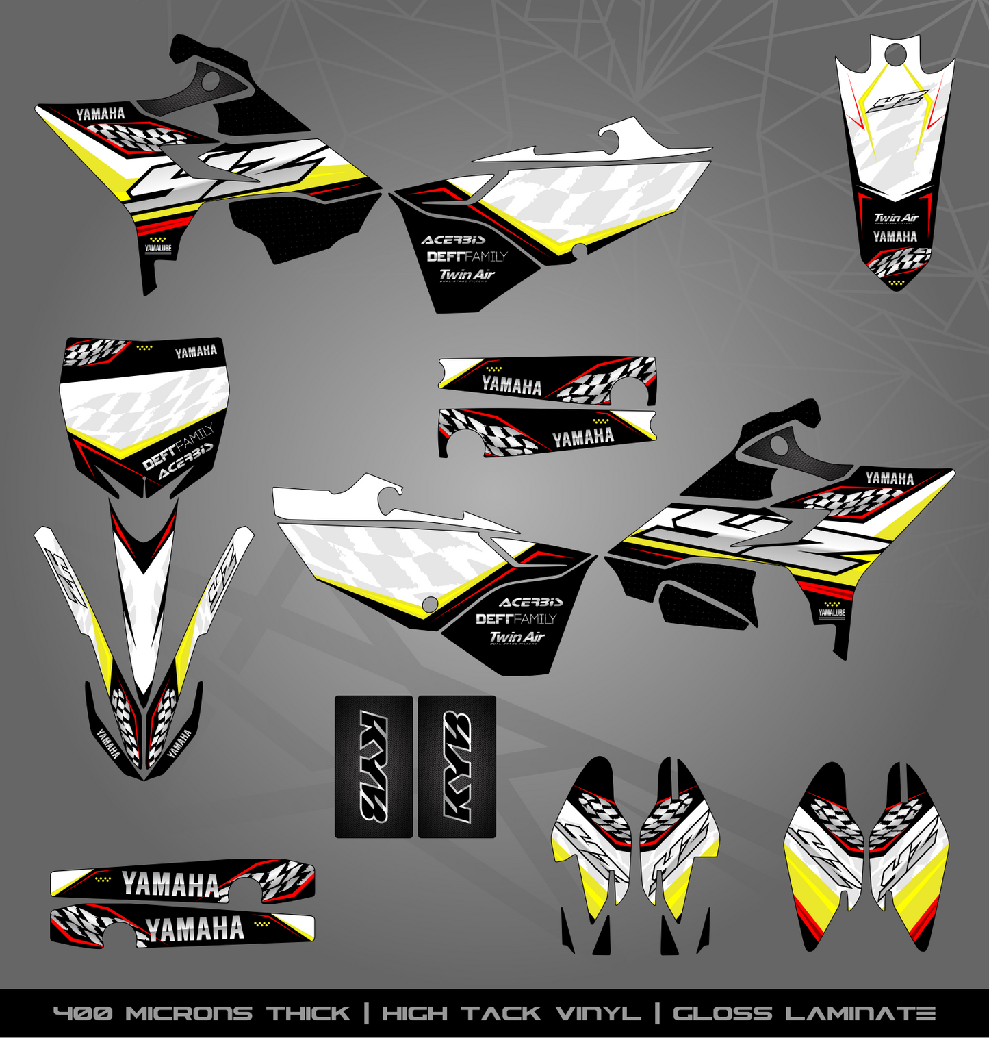Full Sticker Kit for Yamaha MX bike