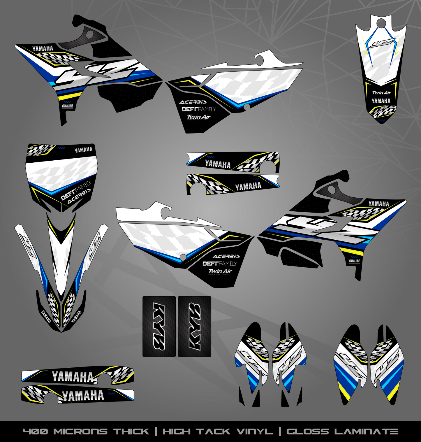 Full Sticker Kit for Yamaha MX bike