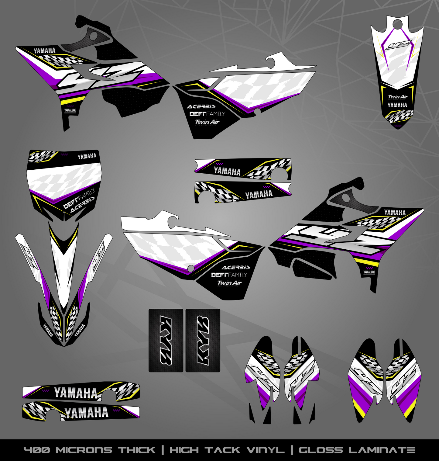 Full Sticker Kit for Yamaha MX bike