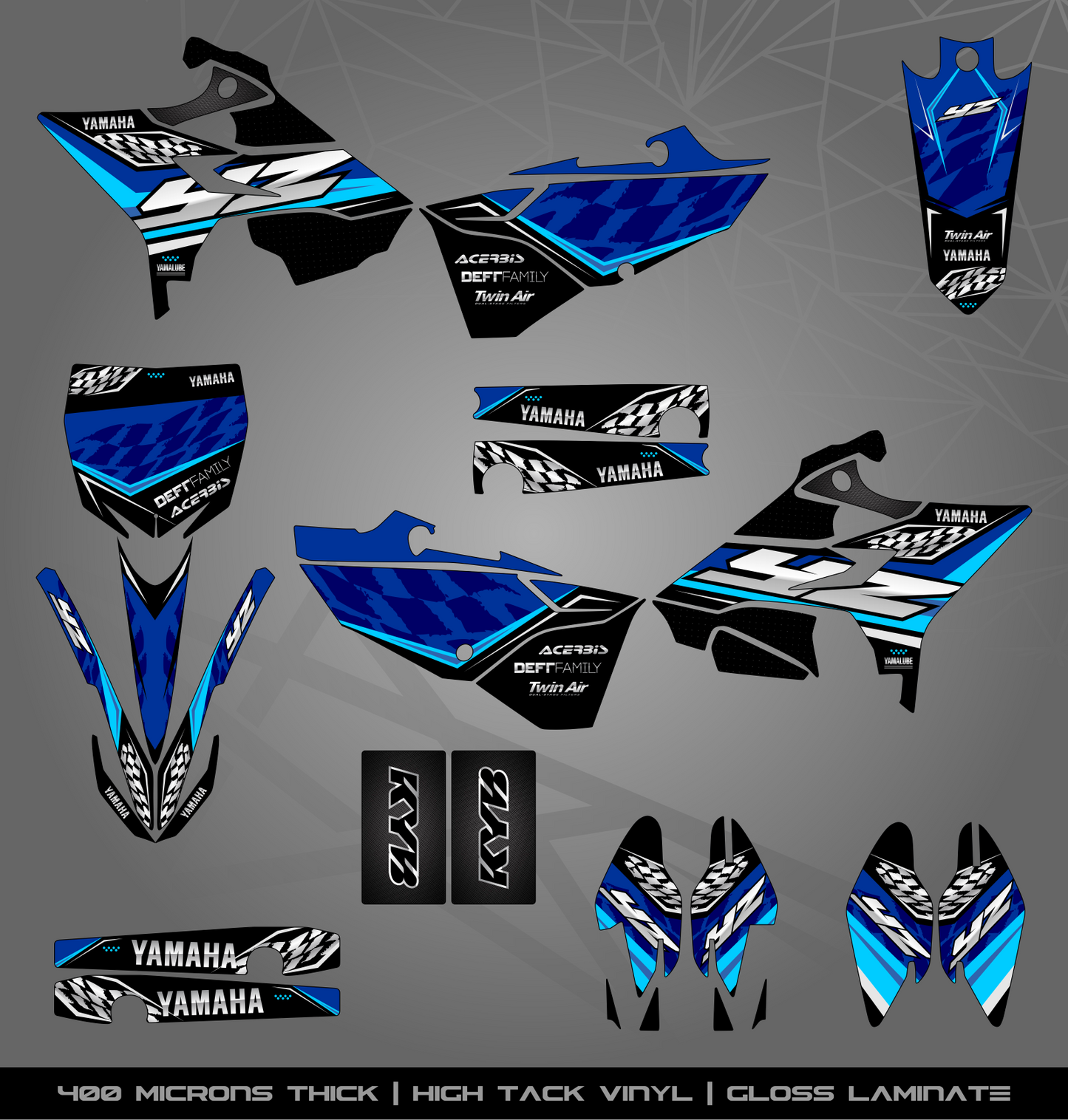 Full Sticker Kit for Yamaha MX bike