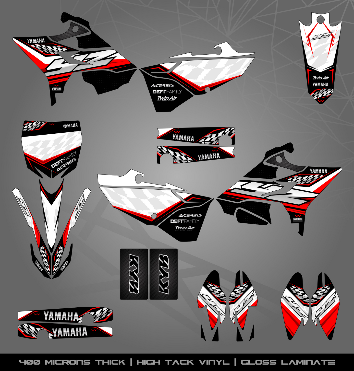 Full Sticker Kit for Yamaha MX bike