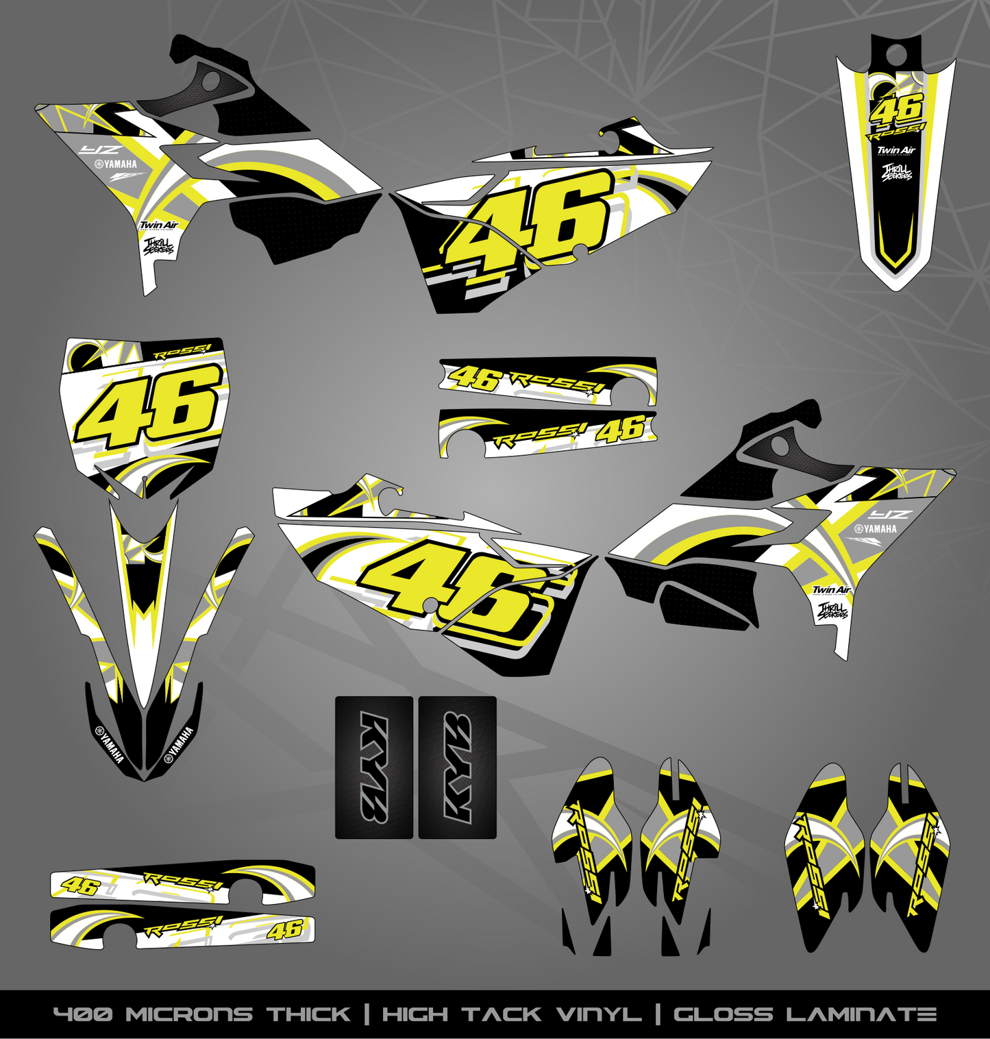 Full Sticker Kit for Yamaha MX bike
