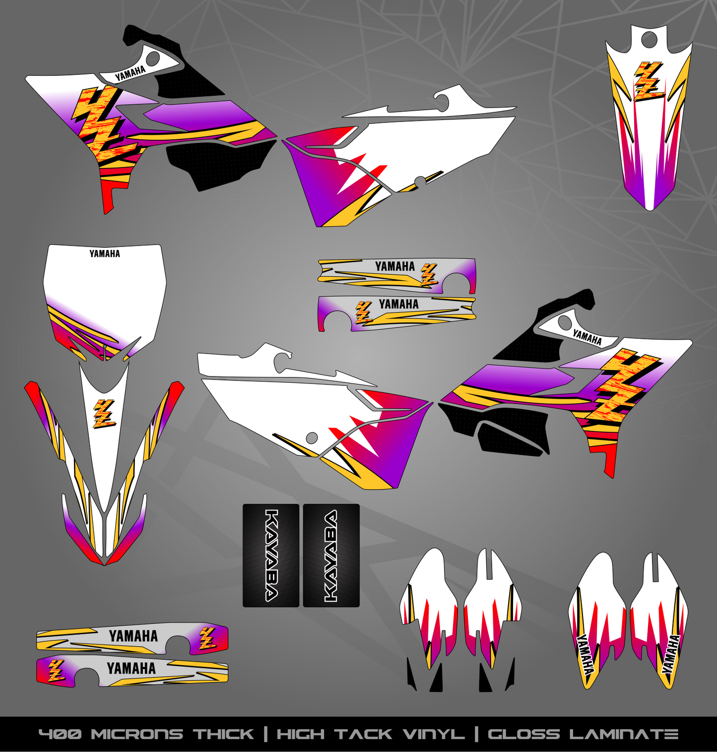 Full Sticker Kit for Yamaha MX bike