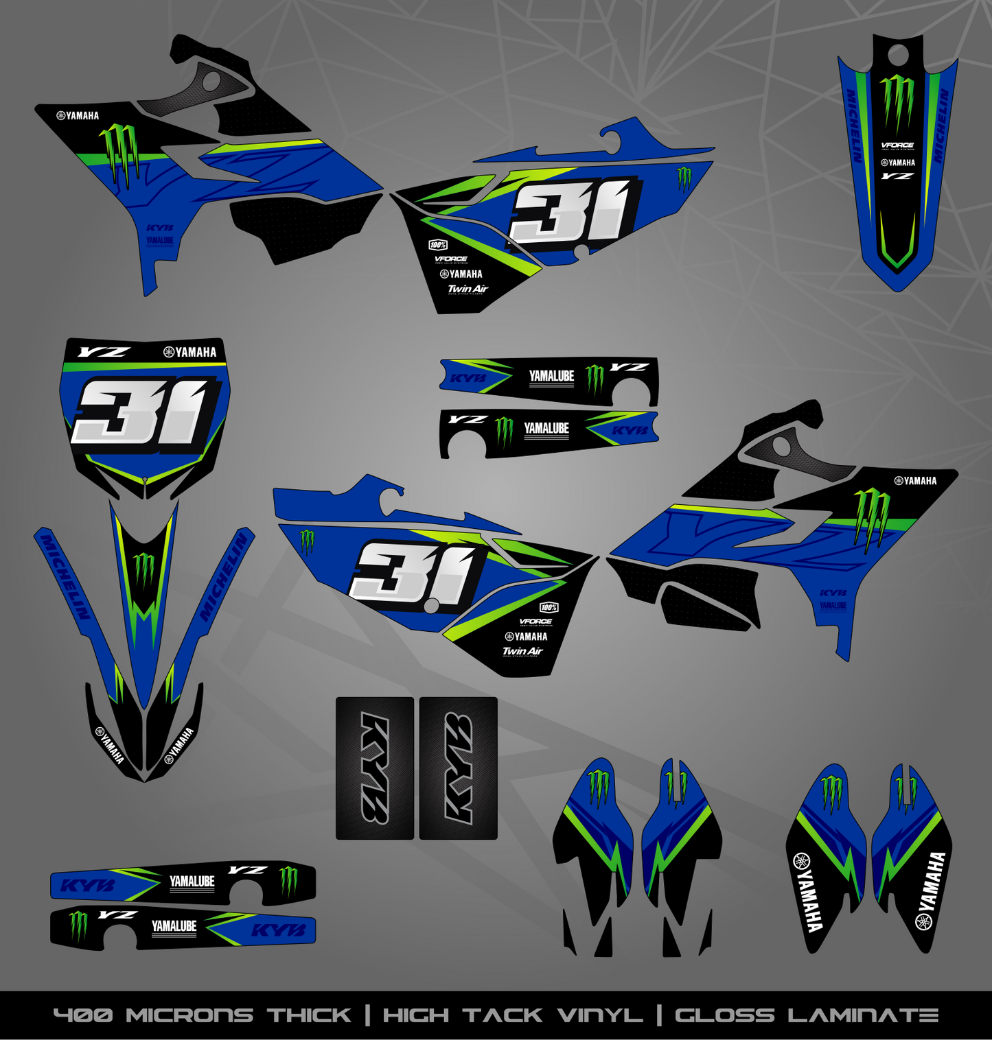 Full Sticker Kit for Yamaha MX bike