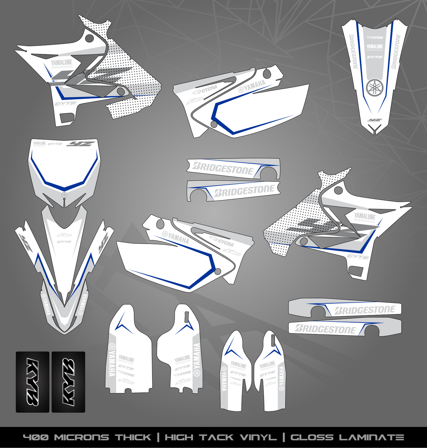 Full Sticker Kit for Yamaha MX bike