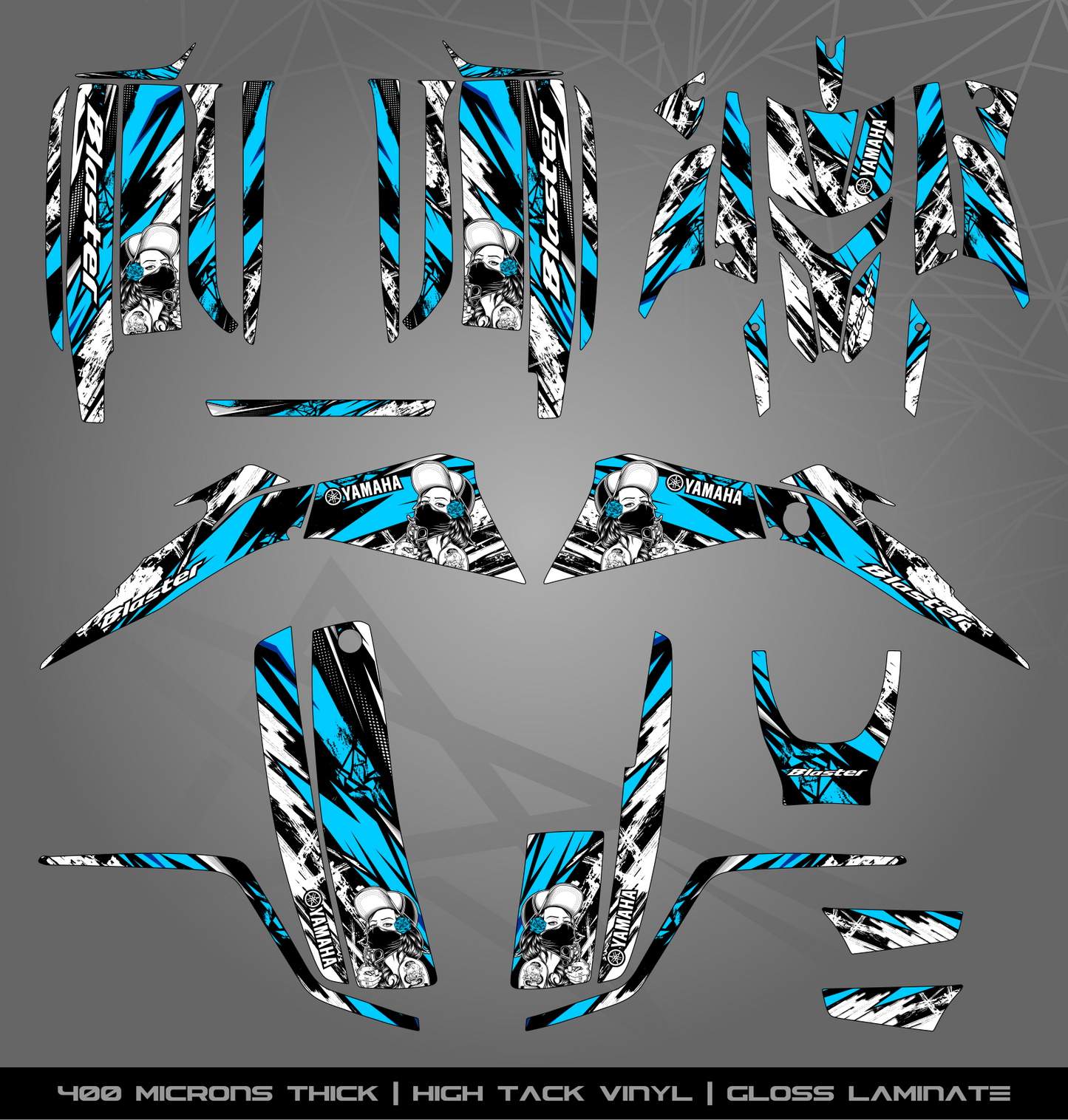 Full Sticker Kit for Yamaha Blaster 200 (2003-2006)