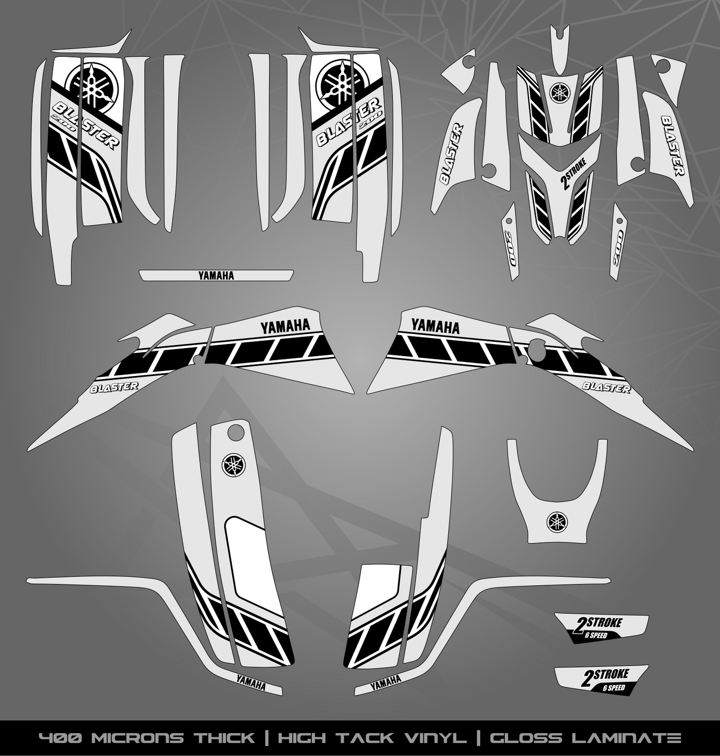 Full Sticker Kit for Yamaha Blaster 200 (2003-2006)
