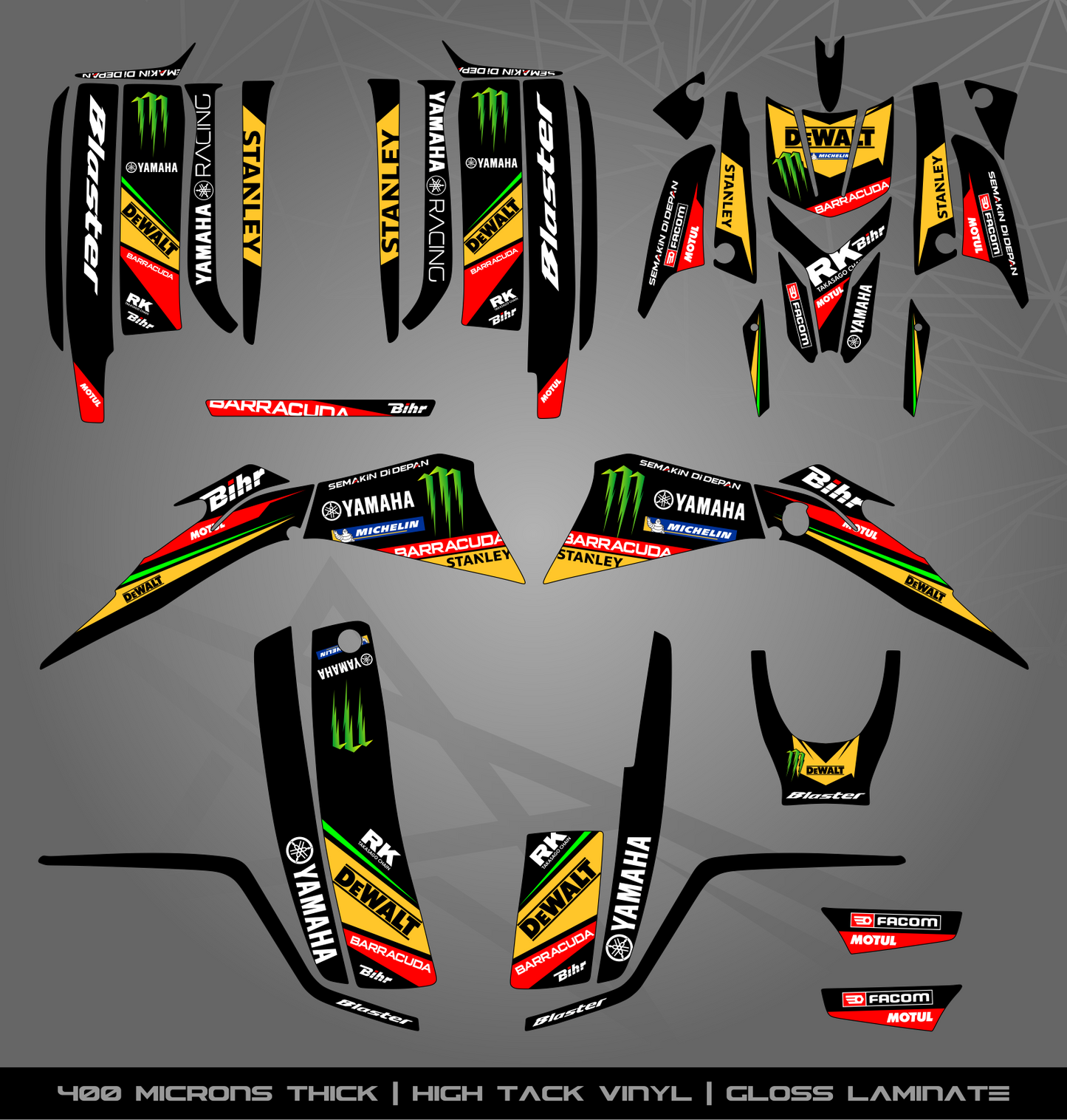 Full Sticker Kit for Yamaha Blaster 200 (2003-2006)