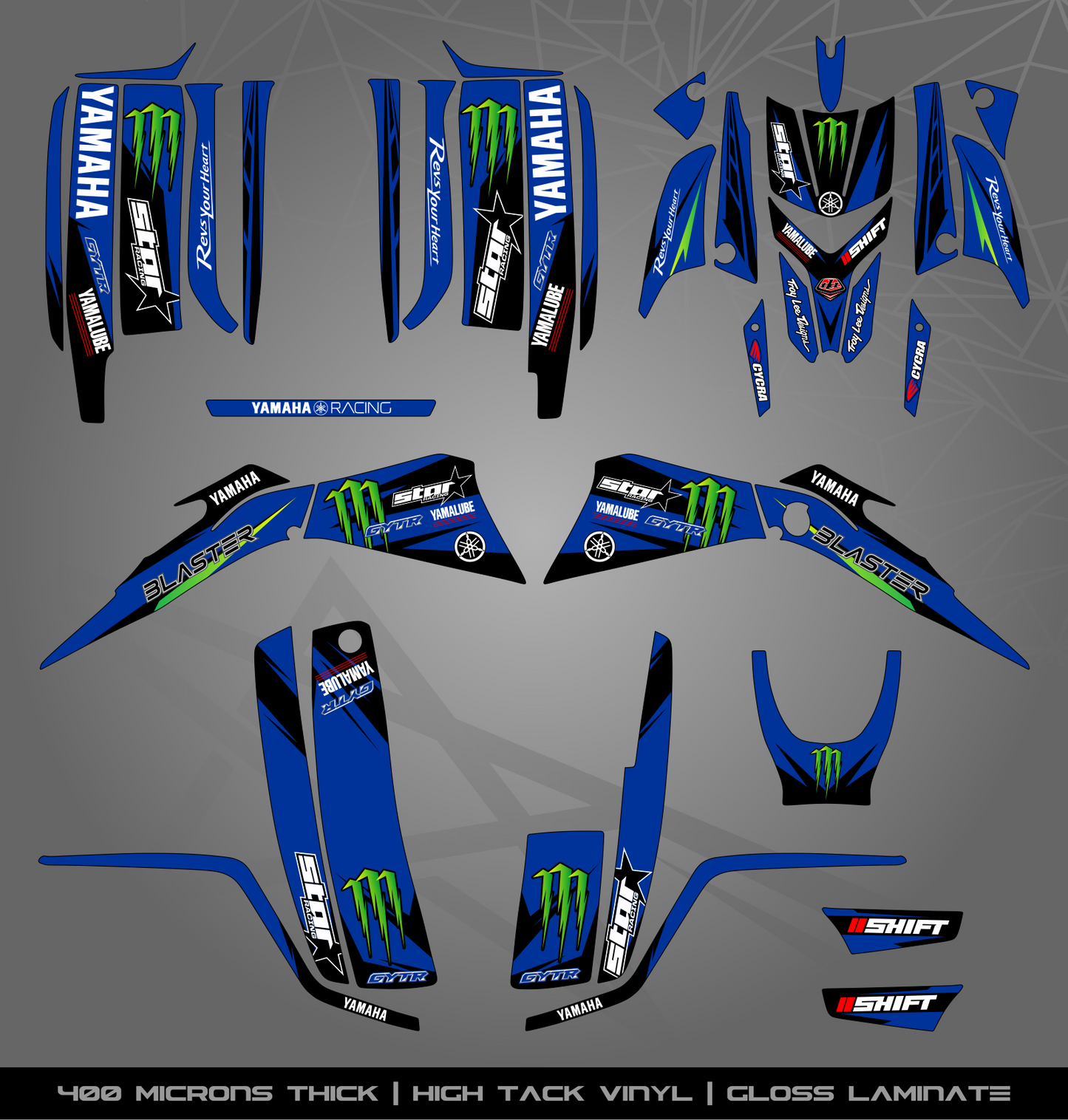 Full Sticker Kit for Yamaha Blaster 200 (2003-2006)