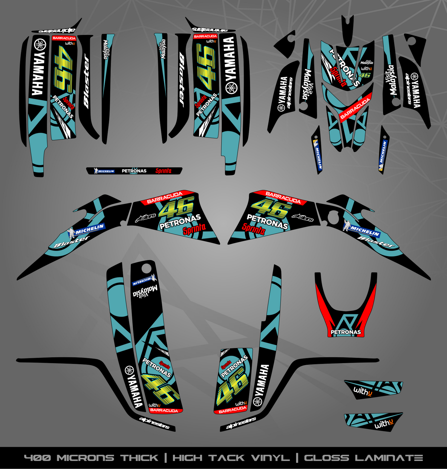 Full Sticker Kit for Yamaha Blaster 200 (2003-2006)