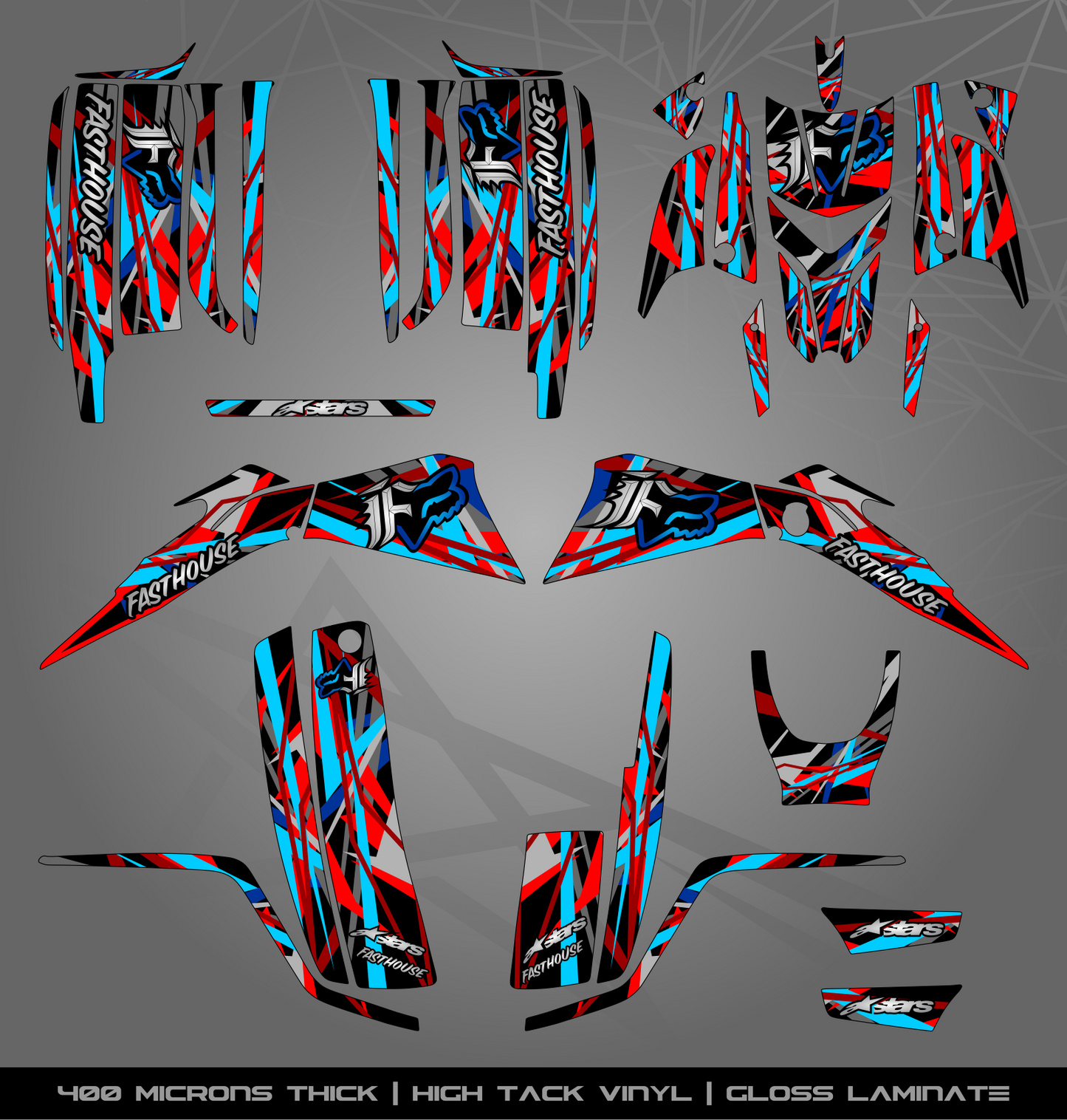 Full Sticker Kit for Yamaha Blaster 200 (2003-2006)